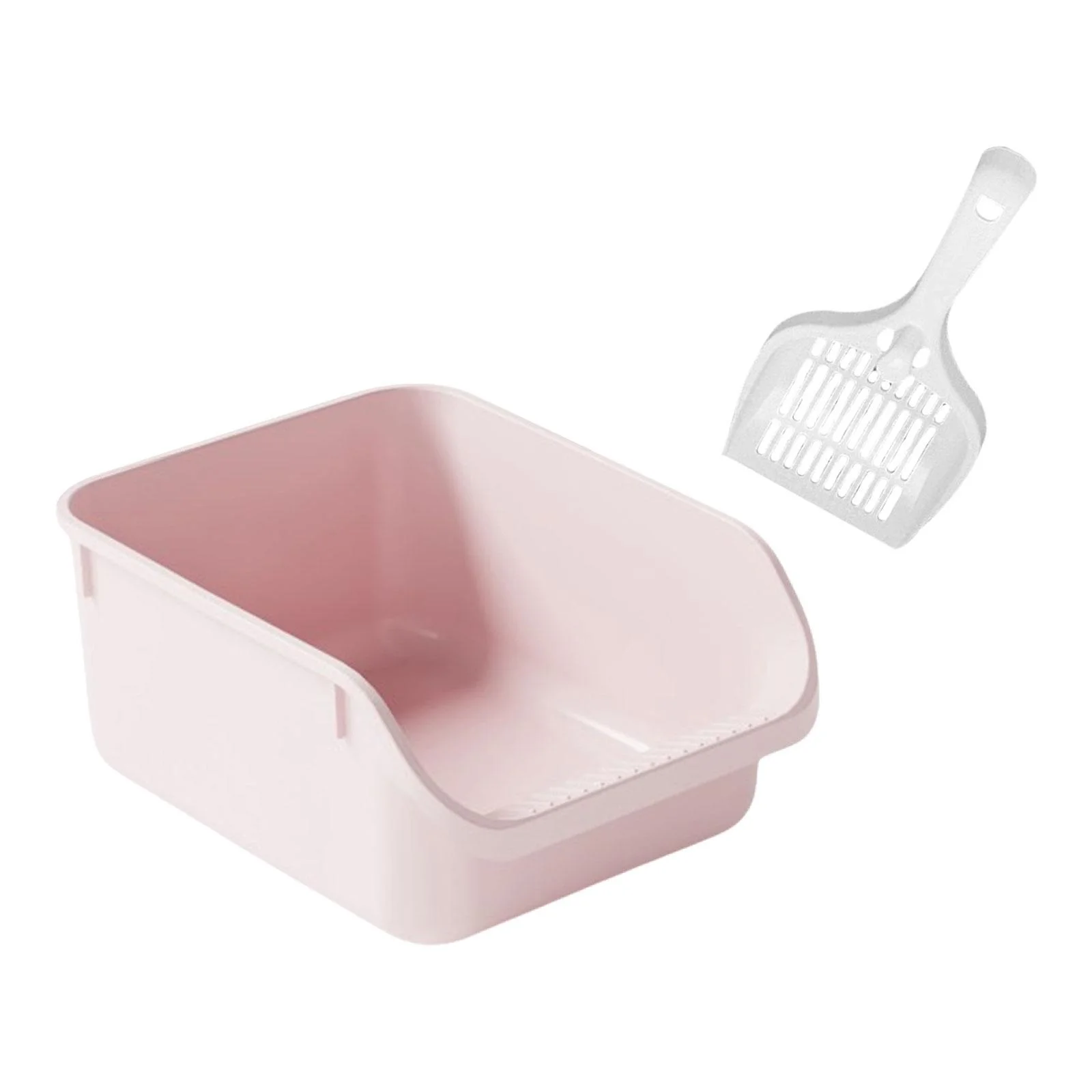 Toysmith Cat Toilet Sand Box s Litter Litter Container High Sided Easy Carry Kitty Litter Pan Cat Litter Toilet pink