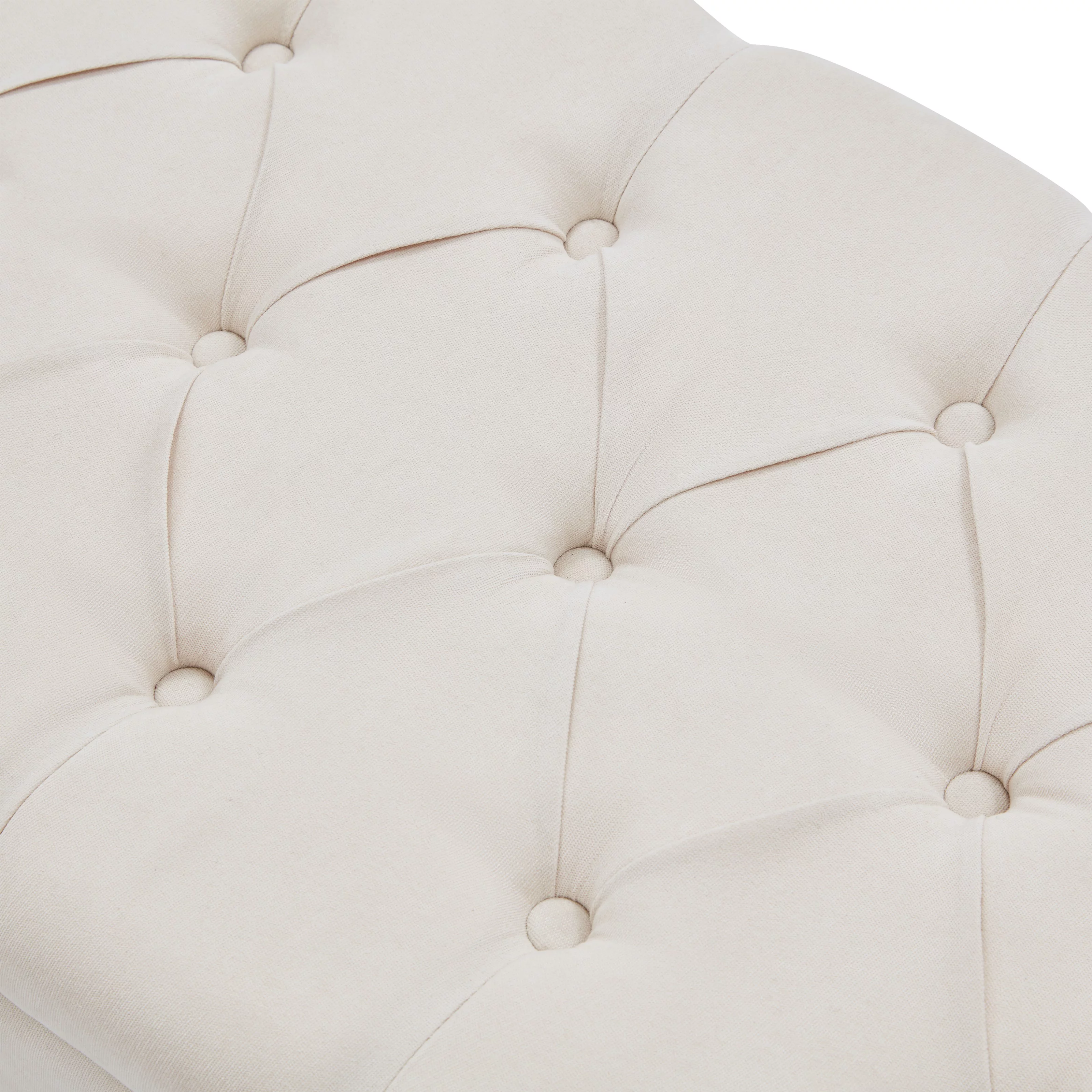 HUIMO Arm Storage Ottoman, Upholstered Window Sitting Bench for Bedroom,End of Bed Bench Indoor, Livingroom, Entryway (Beige)