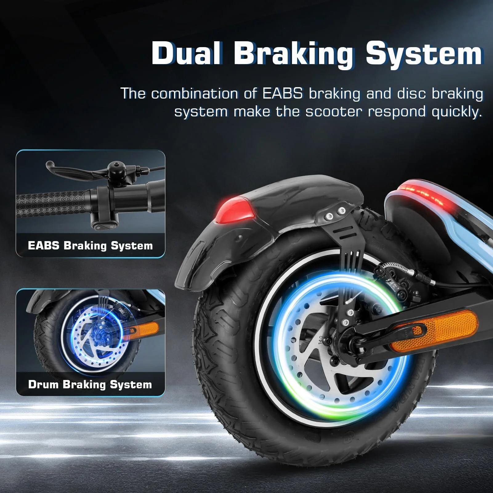 Caroma Electric Scooter for Adults, 800W Peak Motor, 30 Miles Range, Max 25 Mph, 10