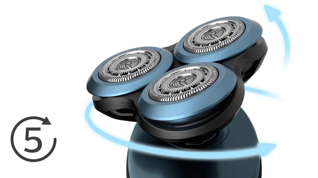 Norelco Series 6000 CORDLESS Mens Shaver with MultiFlex Heads and All NEW Skin Guard Mode and Click-on Precision Beard Styler Trimmer and Charging Base