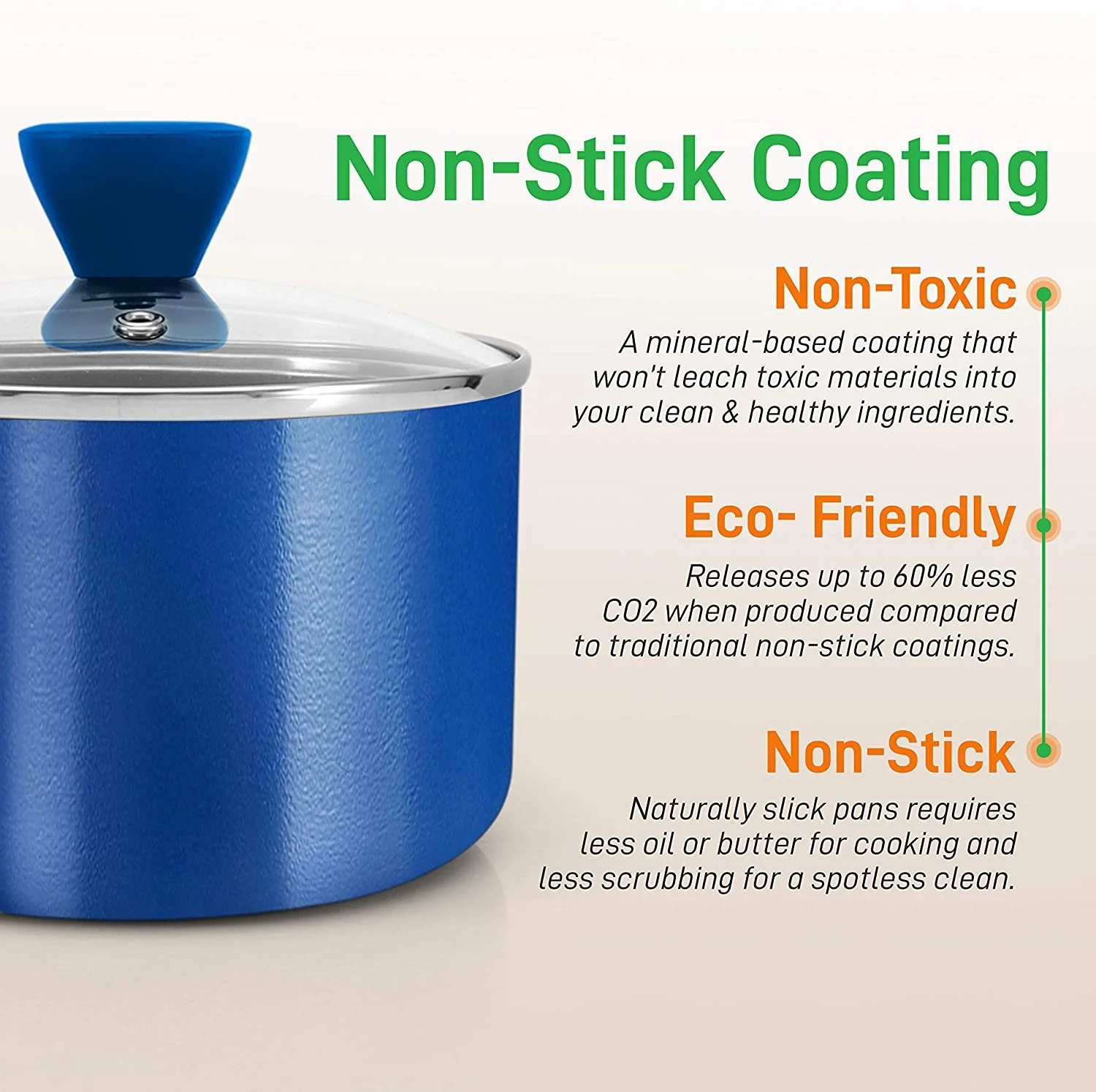 Kitchenware Pots & Pans - Stylish Kitchen Cookware Set, Non-Stick 13-Piece Set