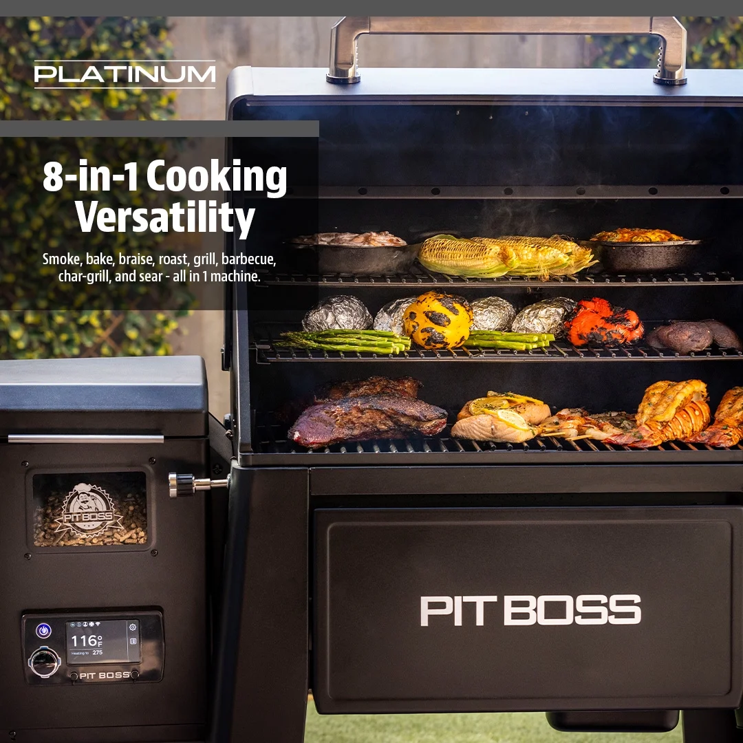 Pit Boss Platinum 1250 Connected Wood Pellet Grill with Wi-Fi® and PID Controller