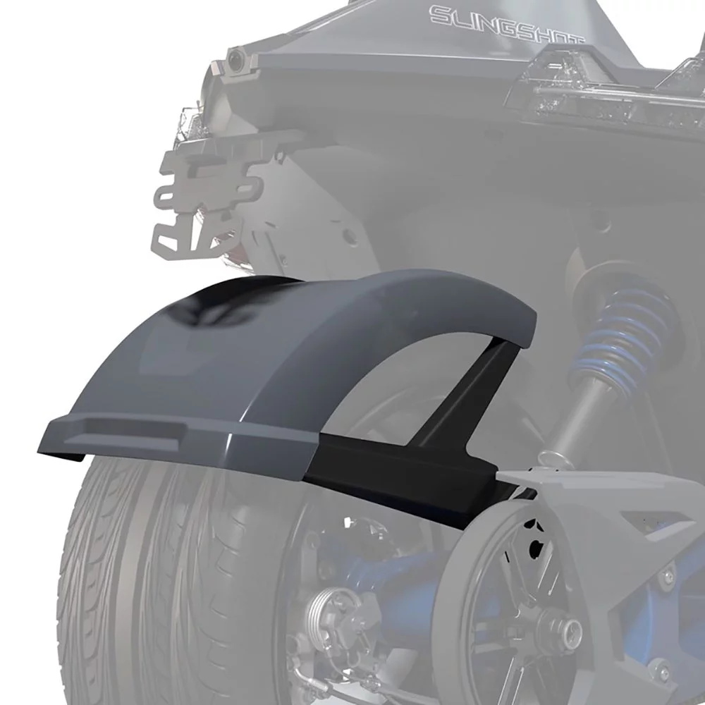 Slingshot 2883847-834 Polaris Stealth Gray Azure Crystal Rear 305mm Fender 2020-2021 SL R