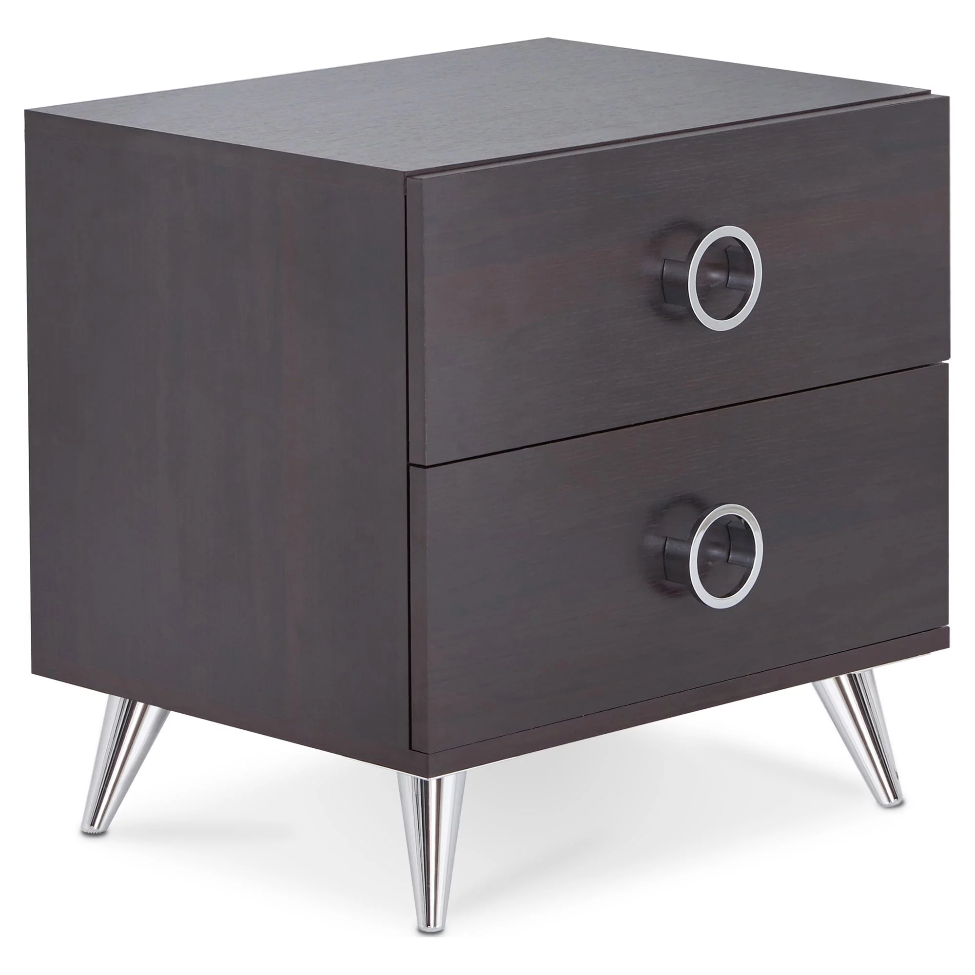 ACME Elms Accent Table with 2 Drawers in Espresso