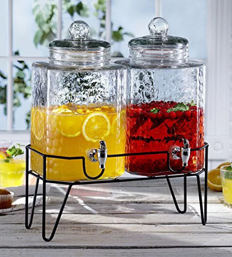 Jay Import Hamburg Set of 2 Dispensers with Stand