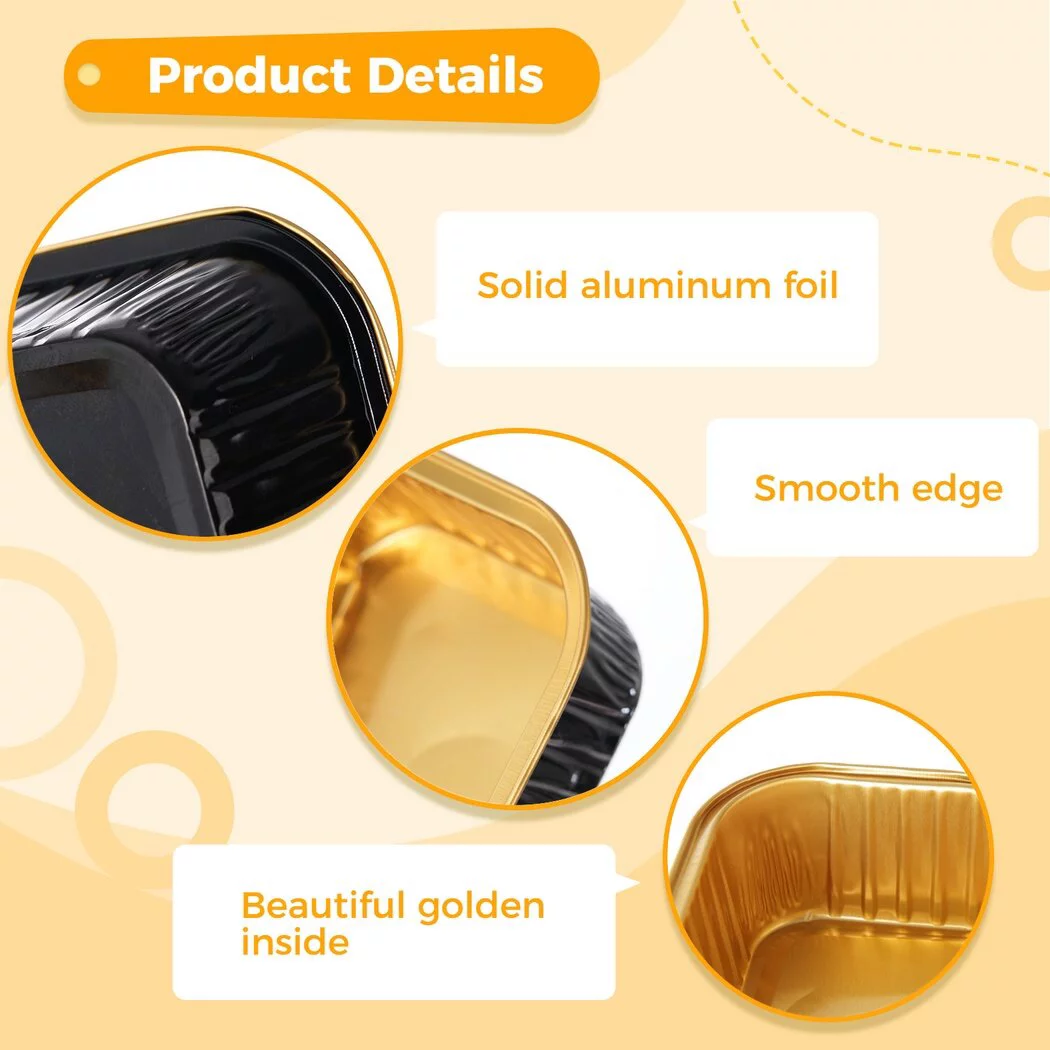 100 PCS Dessert Cups With Lids, Cupcake Liners Aluminum Foil Baking Cup, Disposable Ramekins Muffin Individual Square Cupcake Container, Foil Flan Baking Cups For Party Picnic