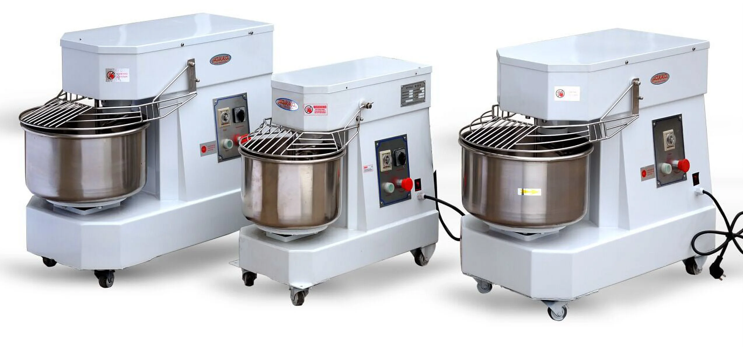 Hakka Commercial Dough Mixers 50 Quart Stainless Steel 2 Speed Spiral Mixers-DN50B(220V/60Hz,3 Phase)