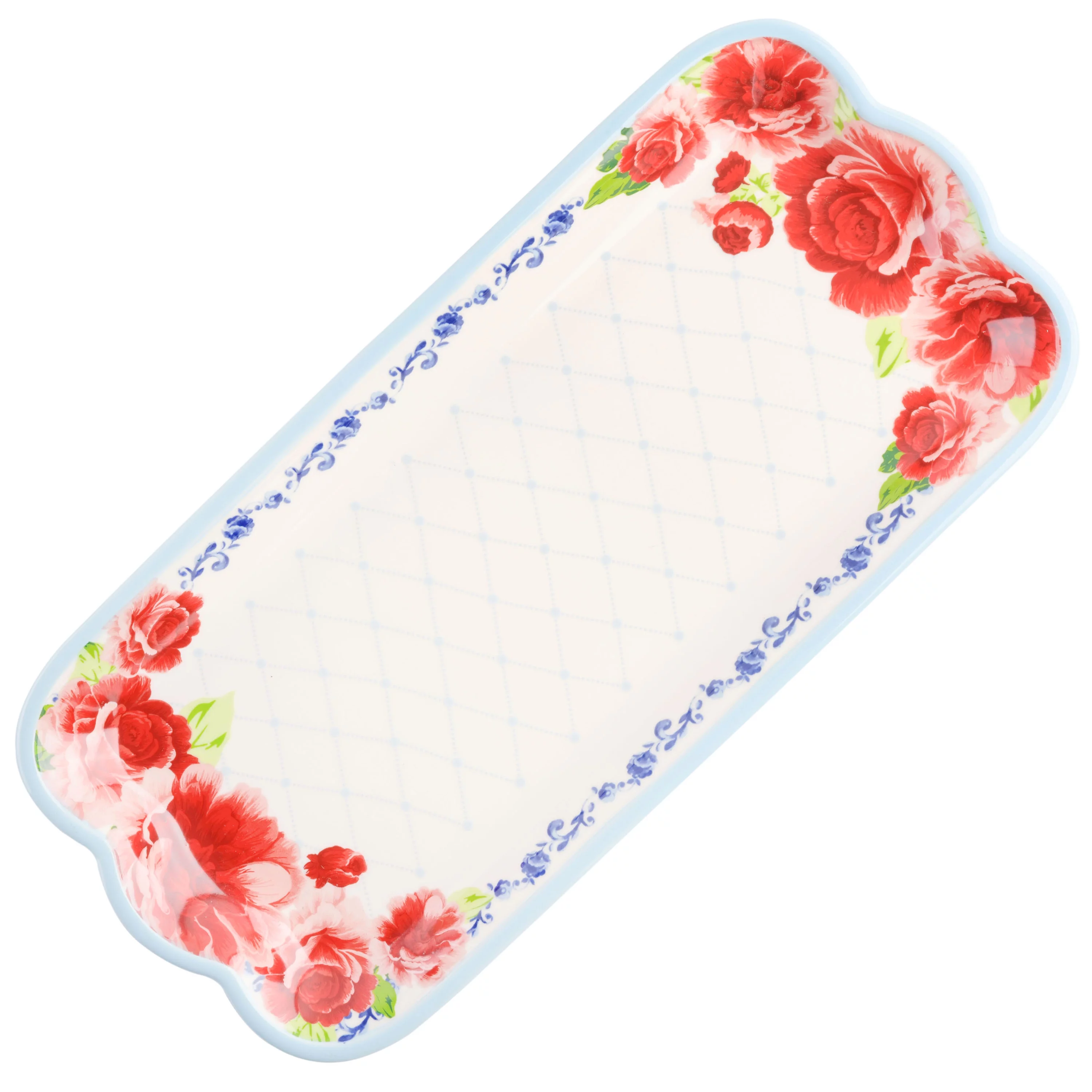 The Pioneer Woman Frontier Rose 14.17-Inch Serving Platters, 2-Pack