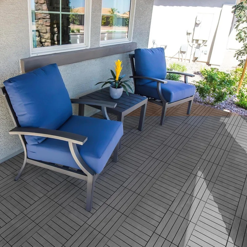 Aukfa 44 Pack Interlocking Deck Tiles, 12