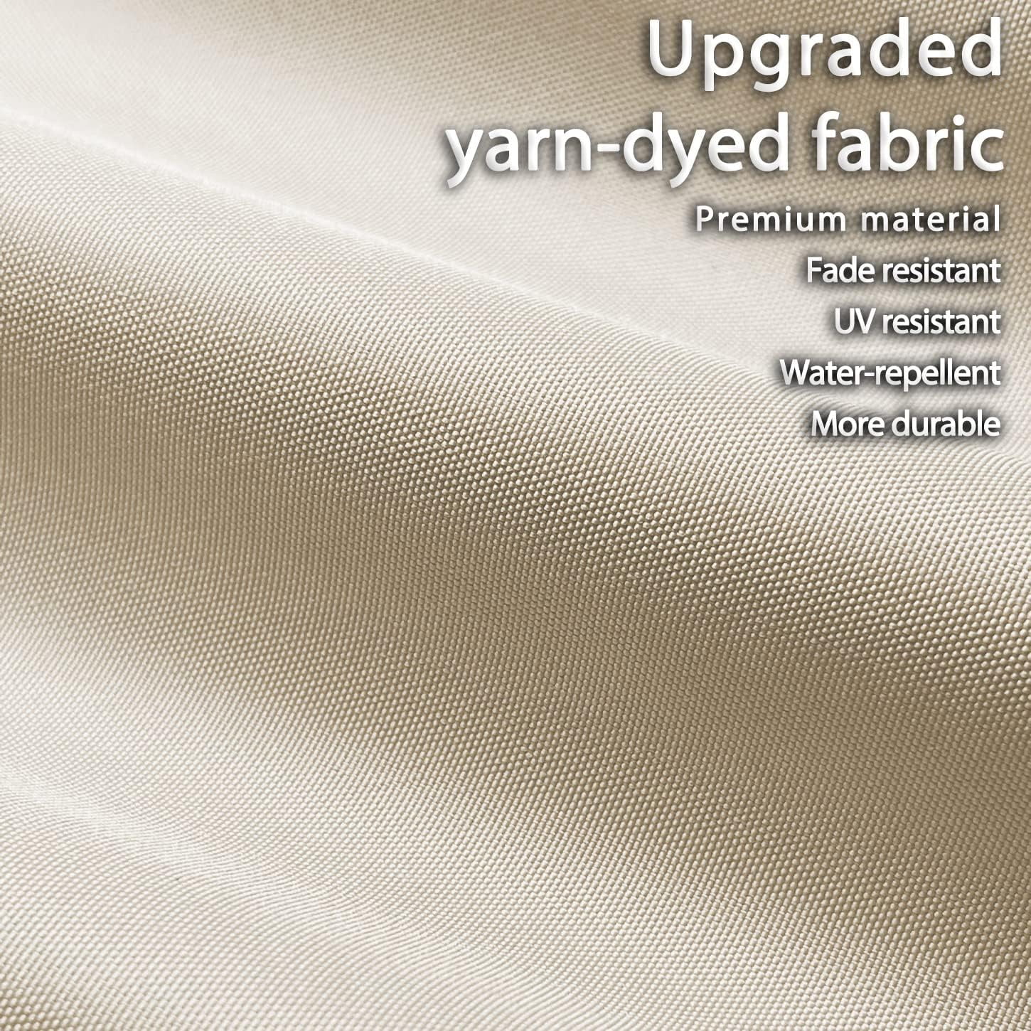 PURPLE LEAF 10' x 10' Outdoor Retractable Pergola with Sun Shade Canopy Patio Metal Shelter for Garden Porch Beach Pavilion Natural Wood Grain Aluminum Frame Modern Yard Grill Pergola, Beige