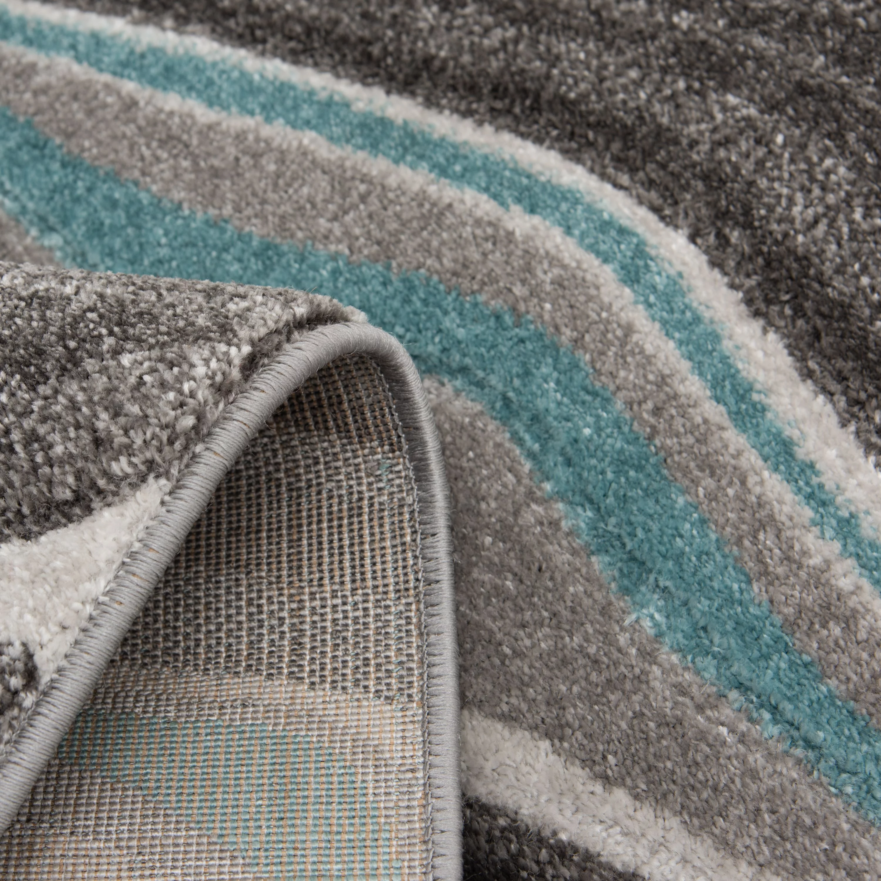 Better Homes & Gardens 8'x10' Waves Teal Indoor Area Rug