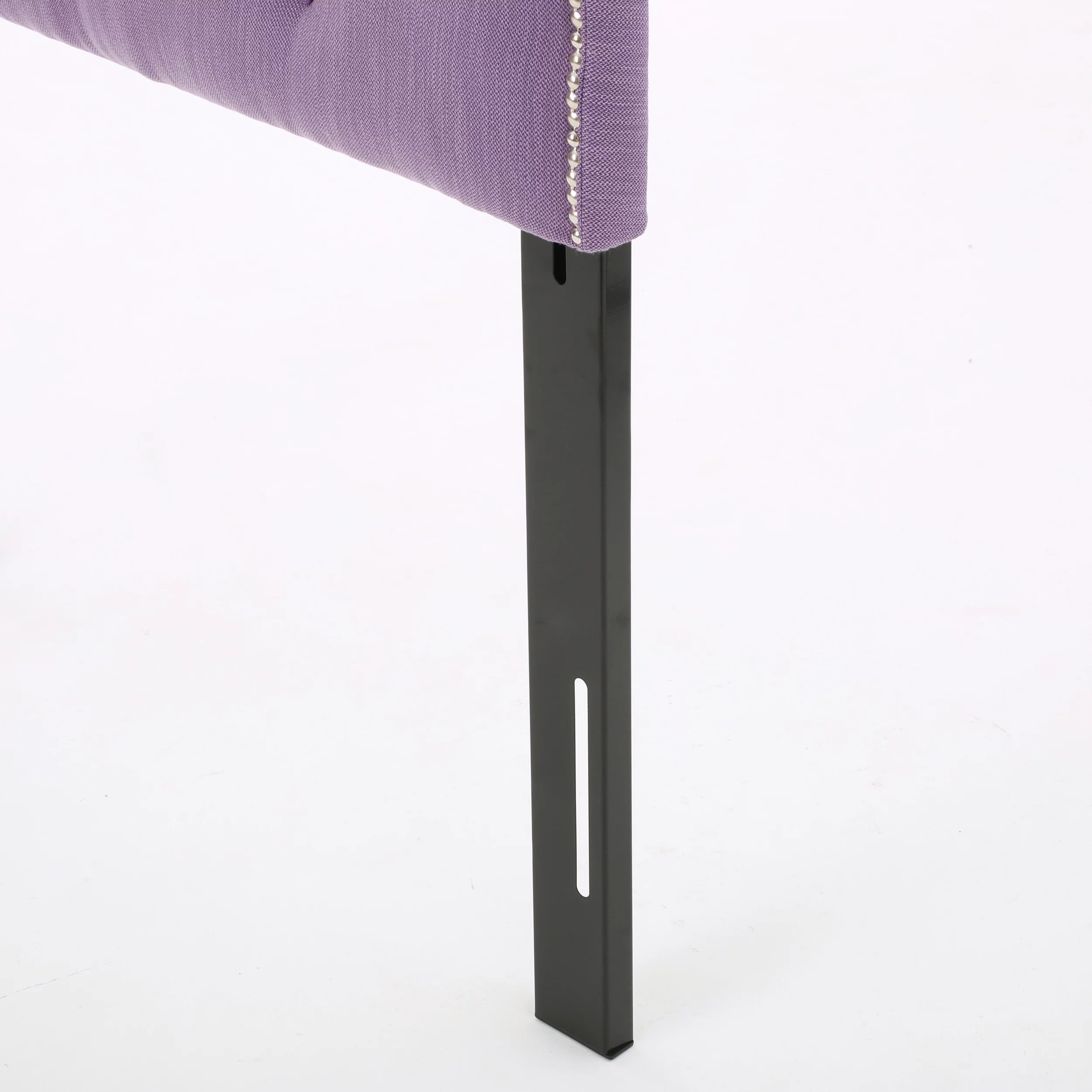 Noble House Kathleen Twin Fabric Tufted Kid's Headboard, Light Purple