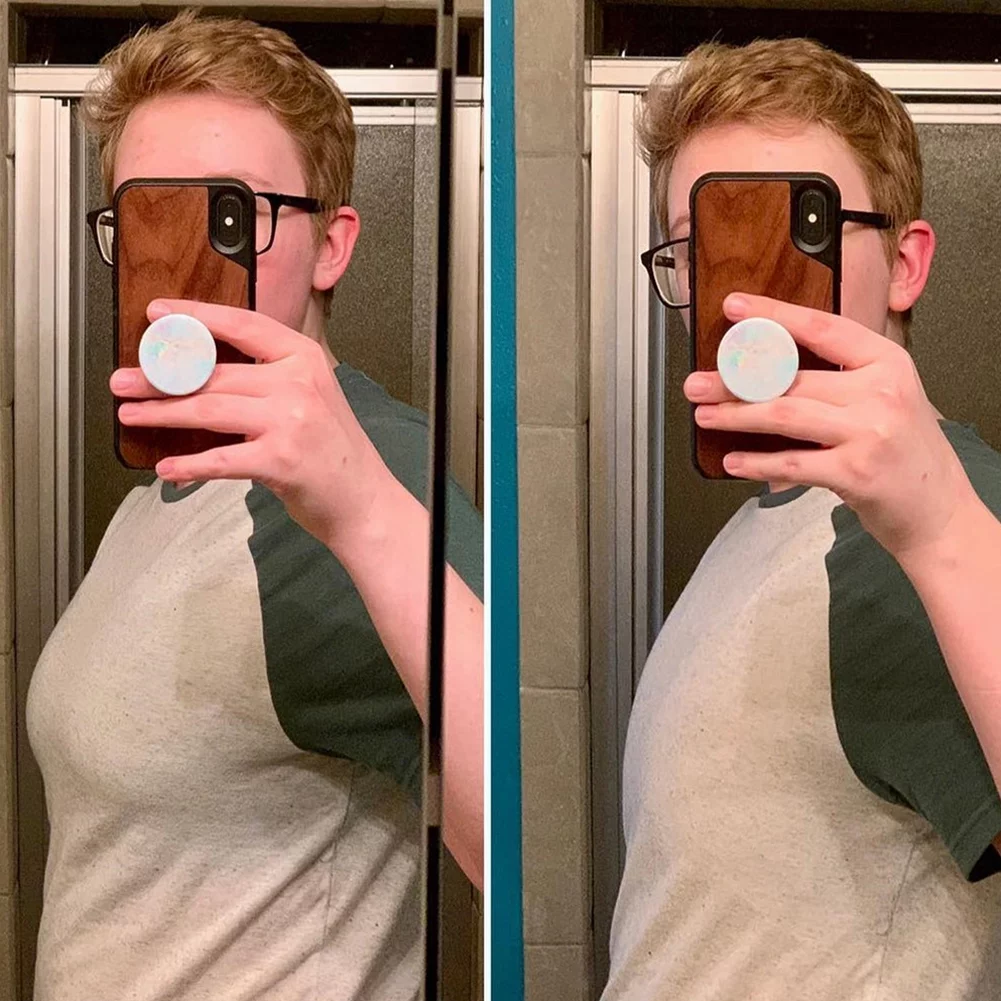 XUJI Women Transgender FTM Breathable Half Chest Binder Compression Bra (B, 4XL)