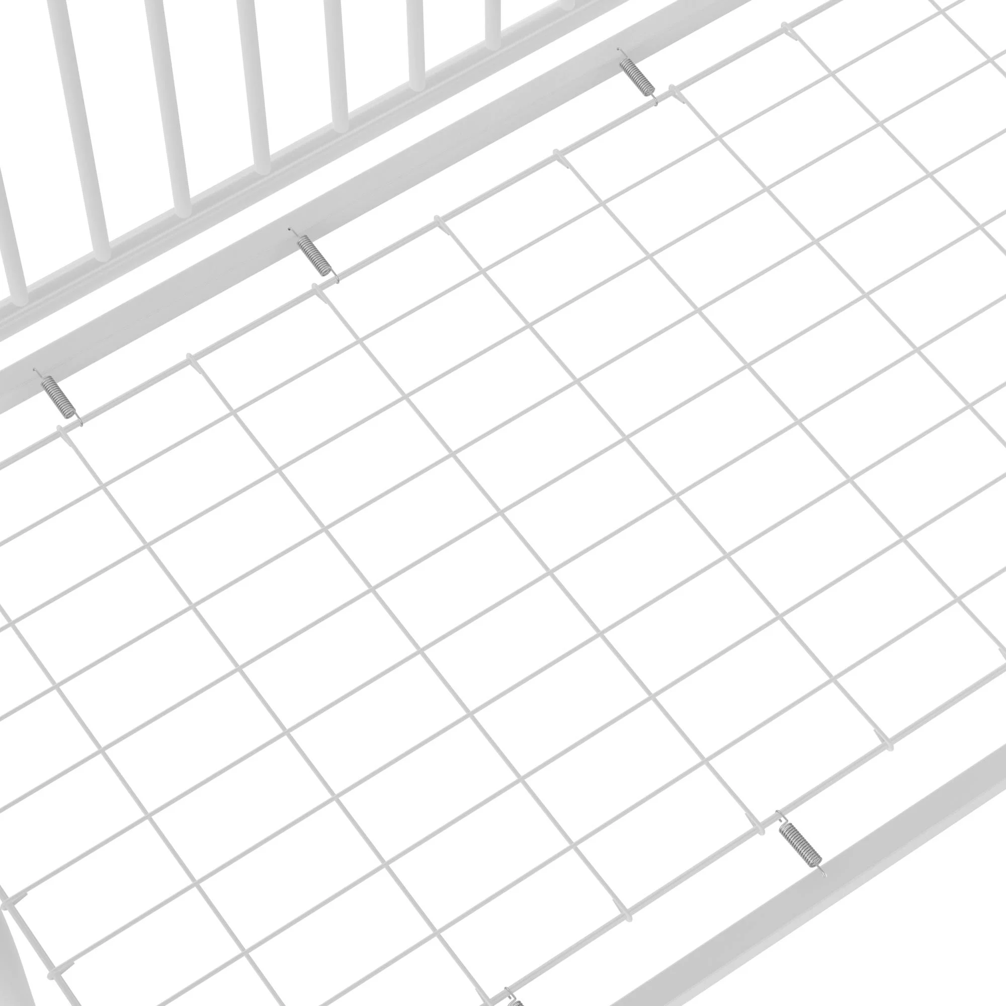 Little Seeds Ivy 3-in-1 Convertible Metal Crib, Off White