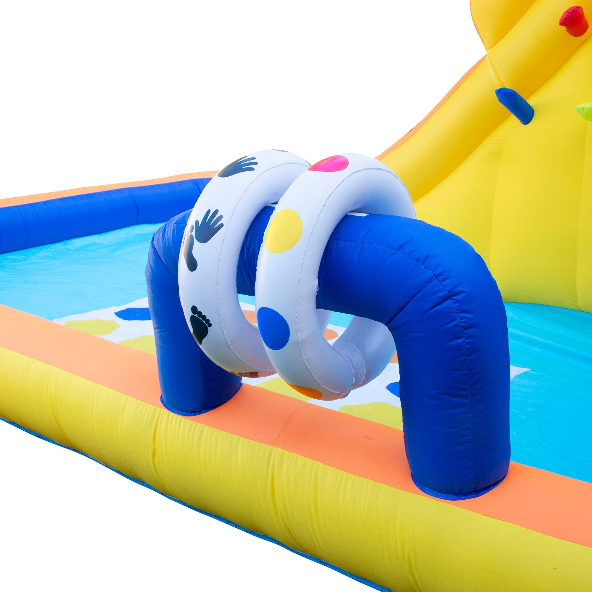 Banzai Inflatable Bouncer Water Game Park with Twister, Limbo, & Ring Toss