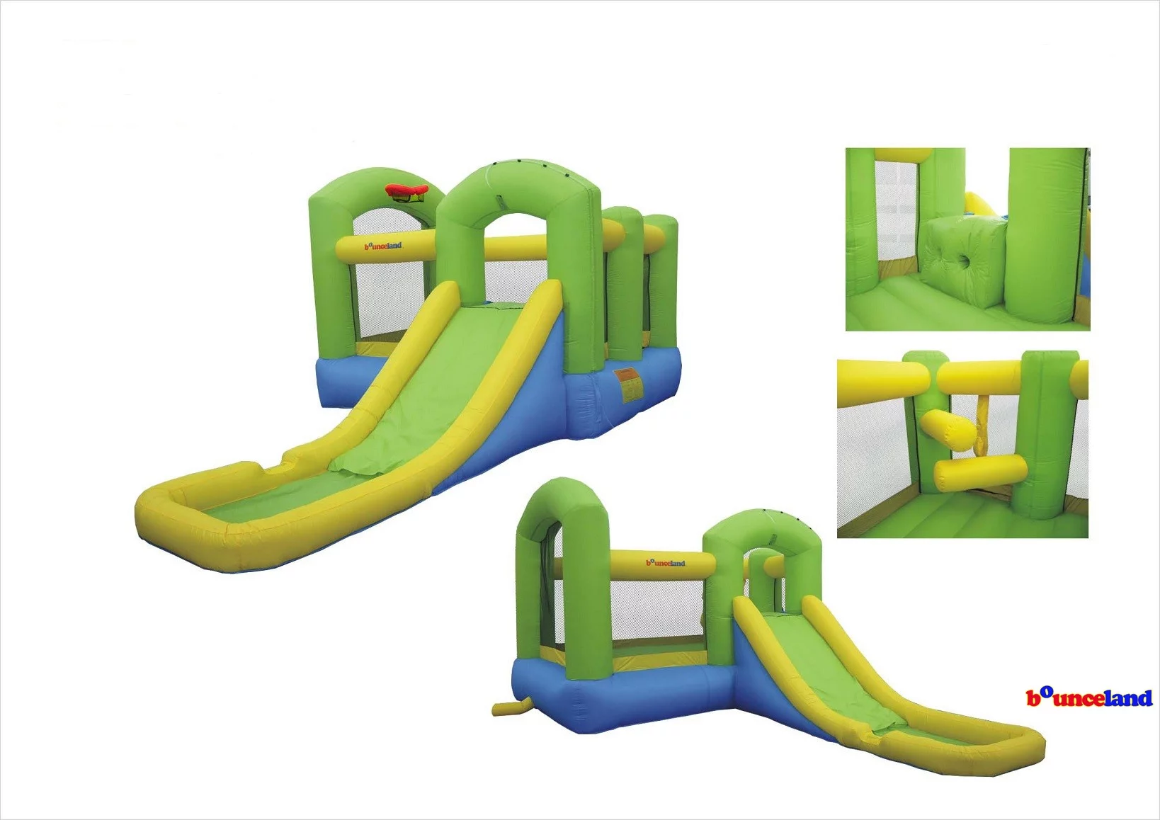 Bounceland Bounce House - Bounce 'N Splash Island Wet or Dry with blower