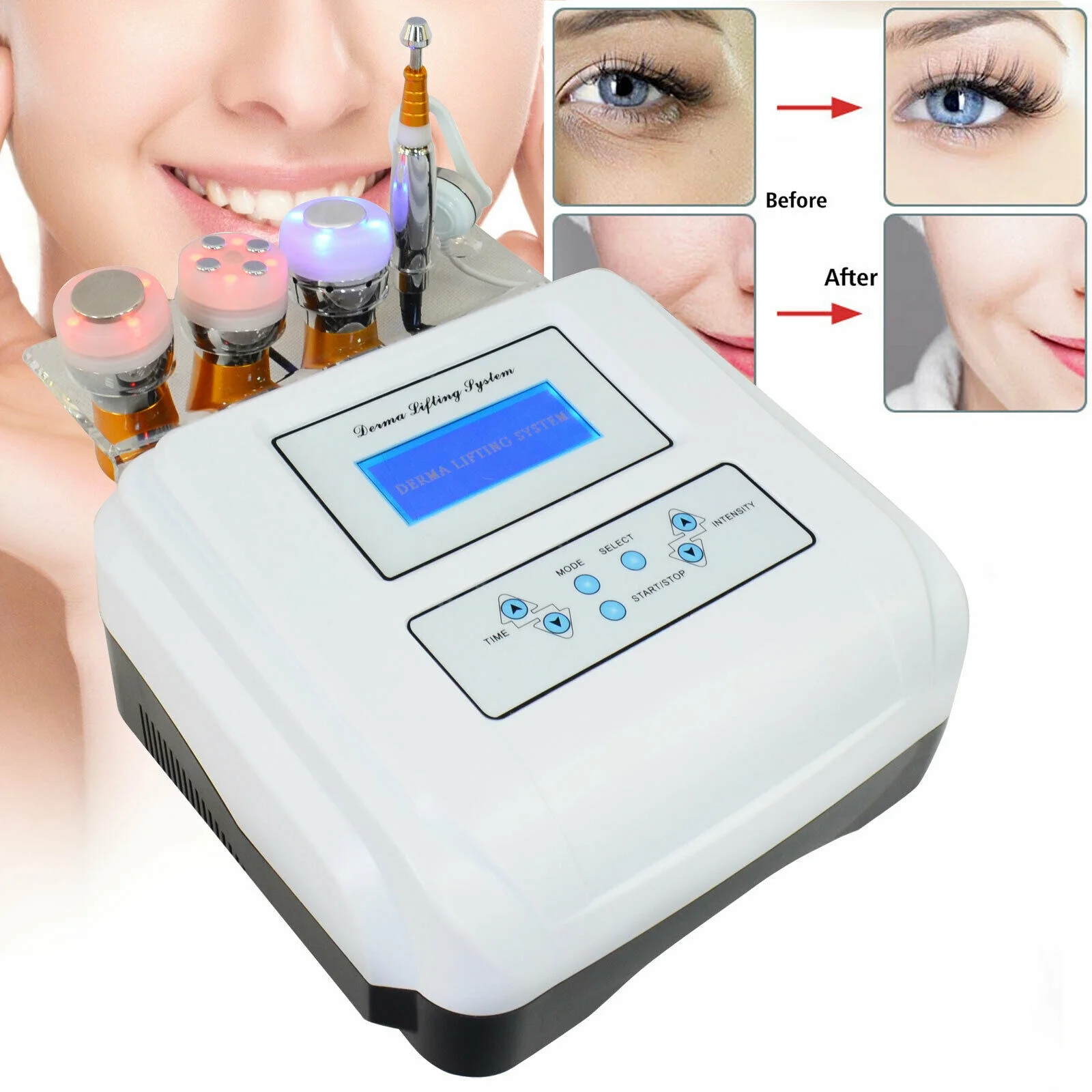 Anqidi Cryo Electroporation No Needle Mesotherapy 40K RF Cryo Cool Machine Fat Body Sculpting Slimming Mesotherapy Machine Spa