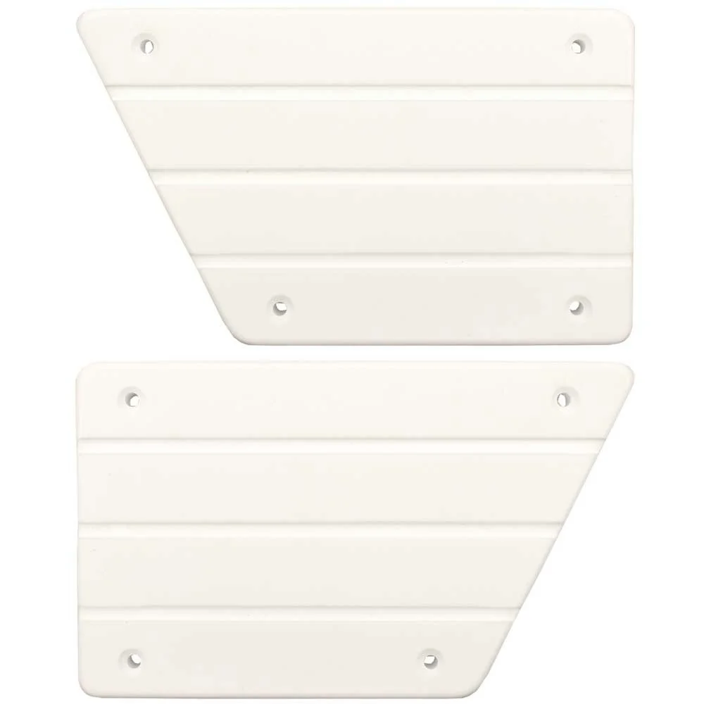 PowerQuest Boat Step Pads 50244 | 7 3/8 x 4 1/2 Inch White (Set of 2)