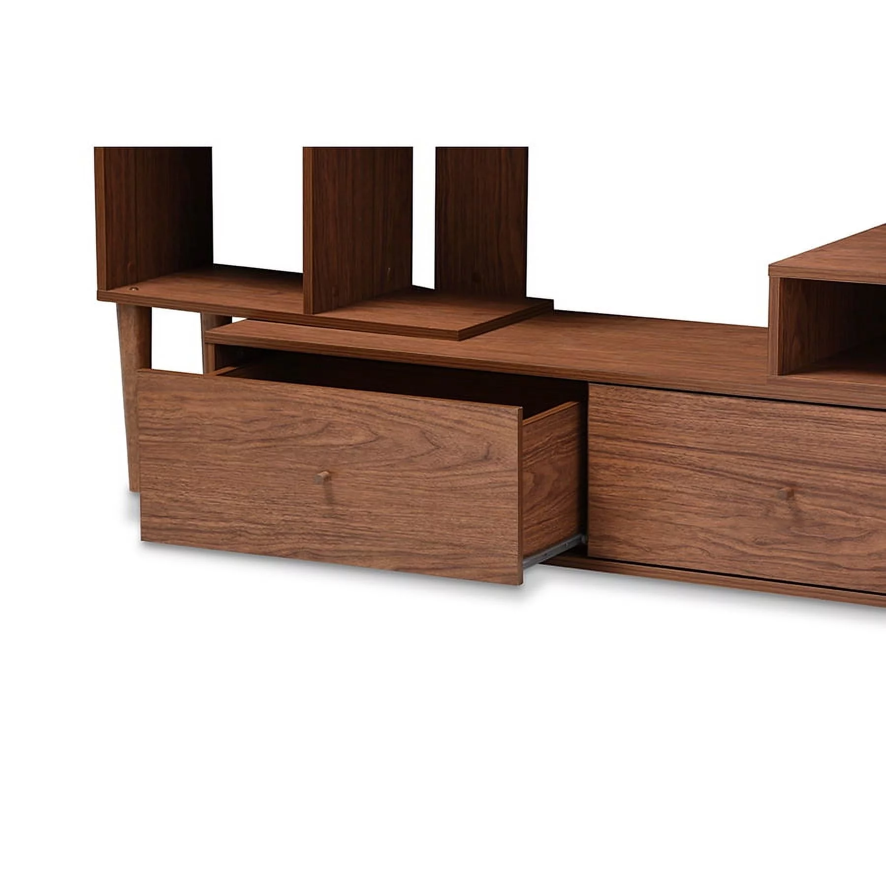 Baxton Studio Haversham Mid-century Retro Modern TV Stand Entertainment Center and Display Unit