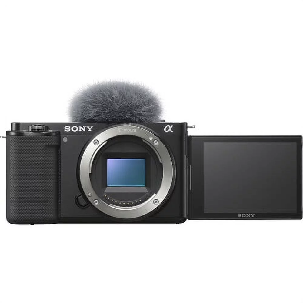 Sony ZV-E10 Mirrorless Camera (Body Only) (Black) ILCZV-E10/B - Kit Box