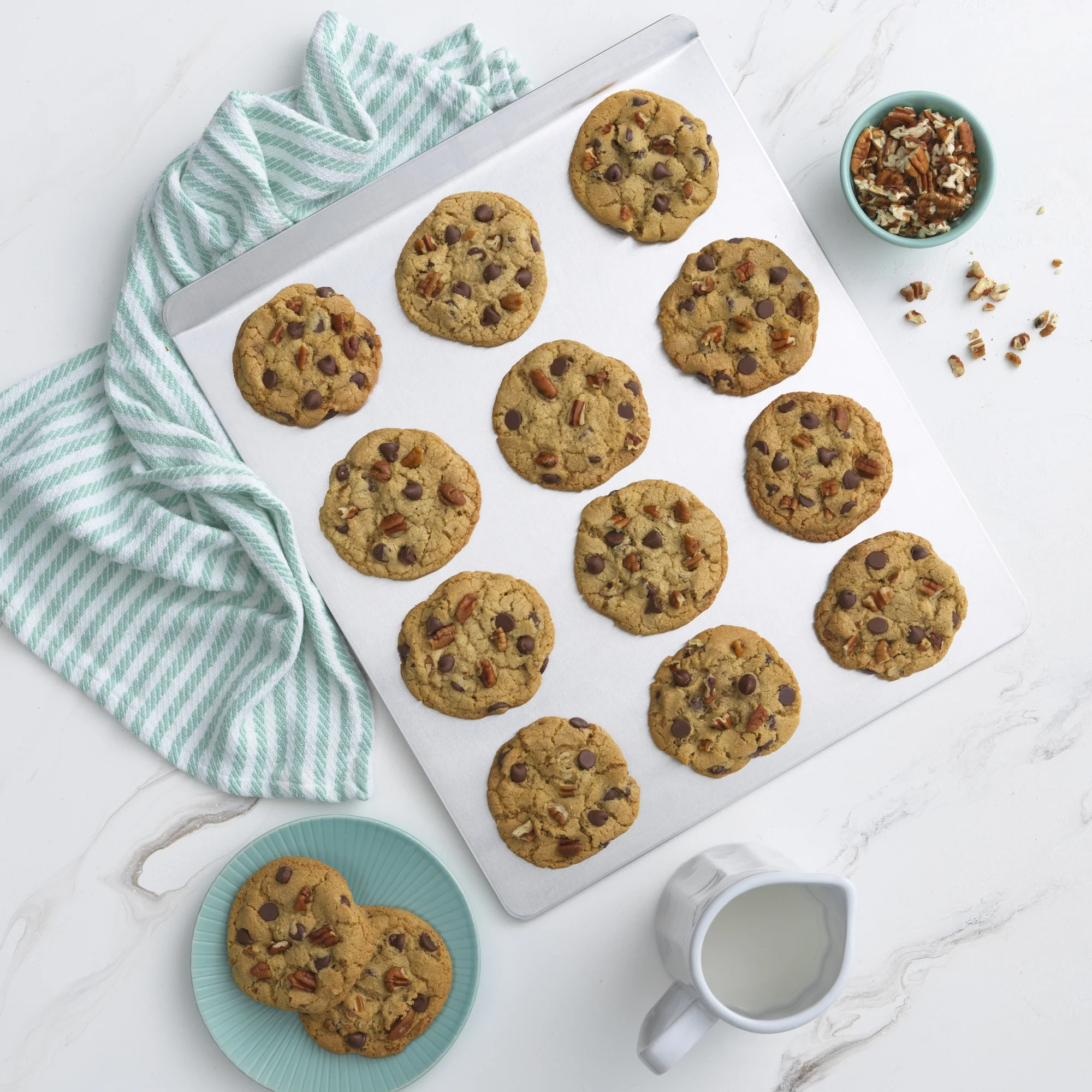 T-Fal Airbake Natural Cookie Sheet 3-Piece Variety Set, Silver