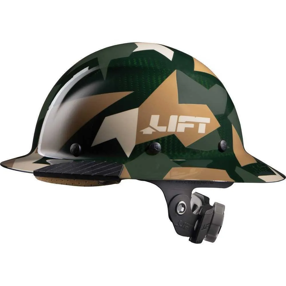 Lift Safety HDC-20CJ DAX Carbon Fiber Camo Full Brim Hard Hat (New Blemished)