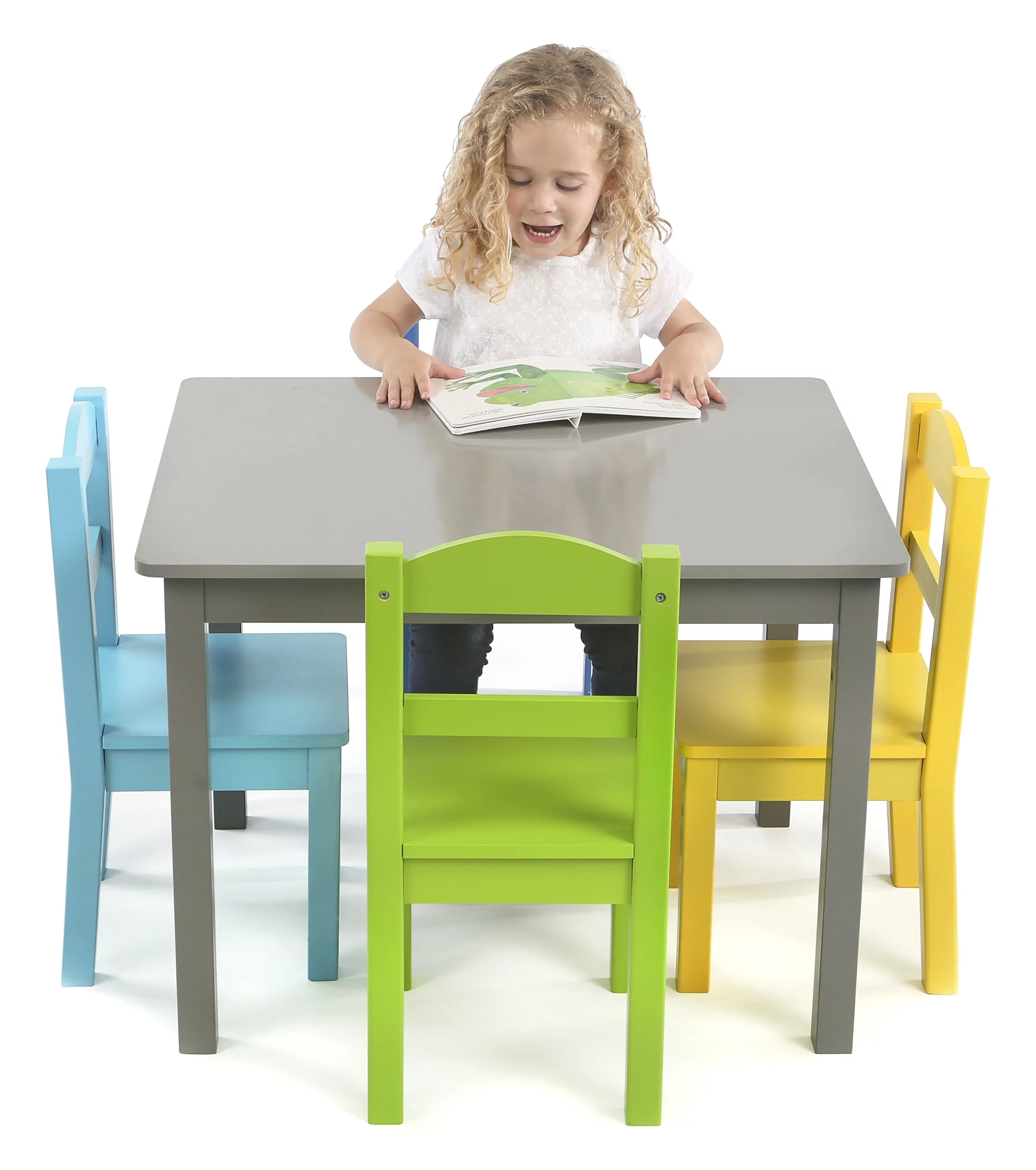 Tot Tutors Elements 5 Piece Kids Table and Chair Set