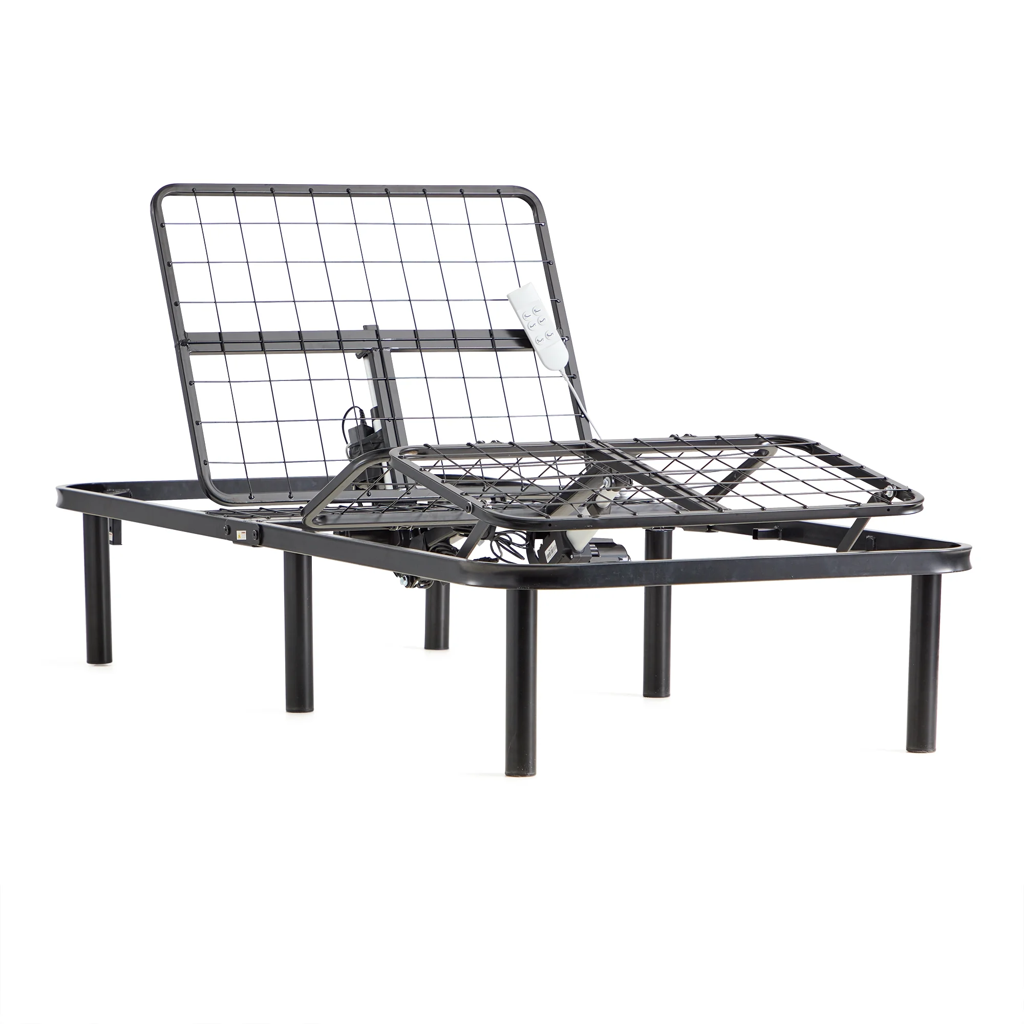 Lucid Basic Remote Controlled Steel Adjustable Bed Base, Twin XL