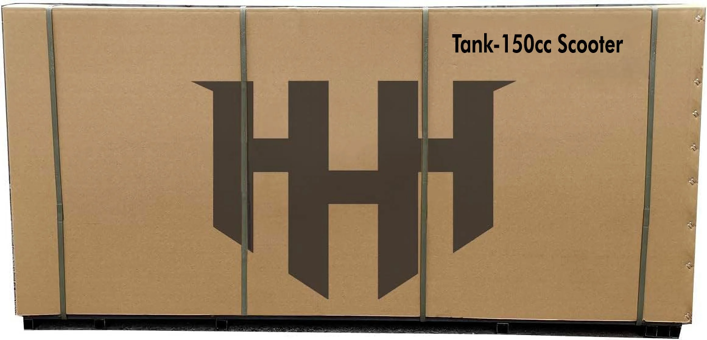 HHH Tank 150 Moped Gas Scooter 150cc Motorcycle Automatic Adult Bike with 12