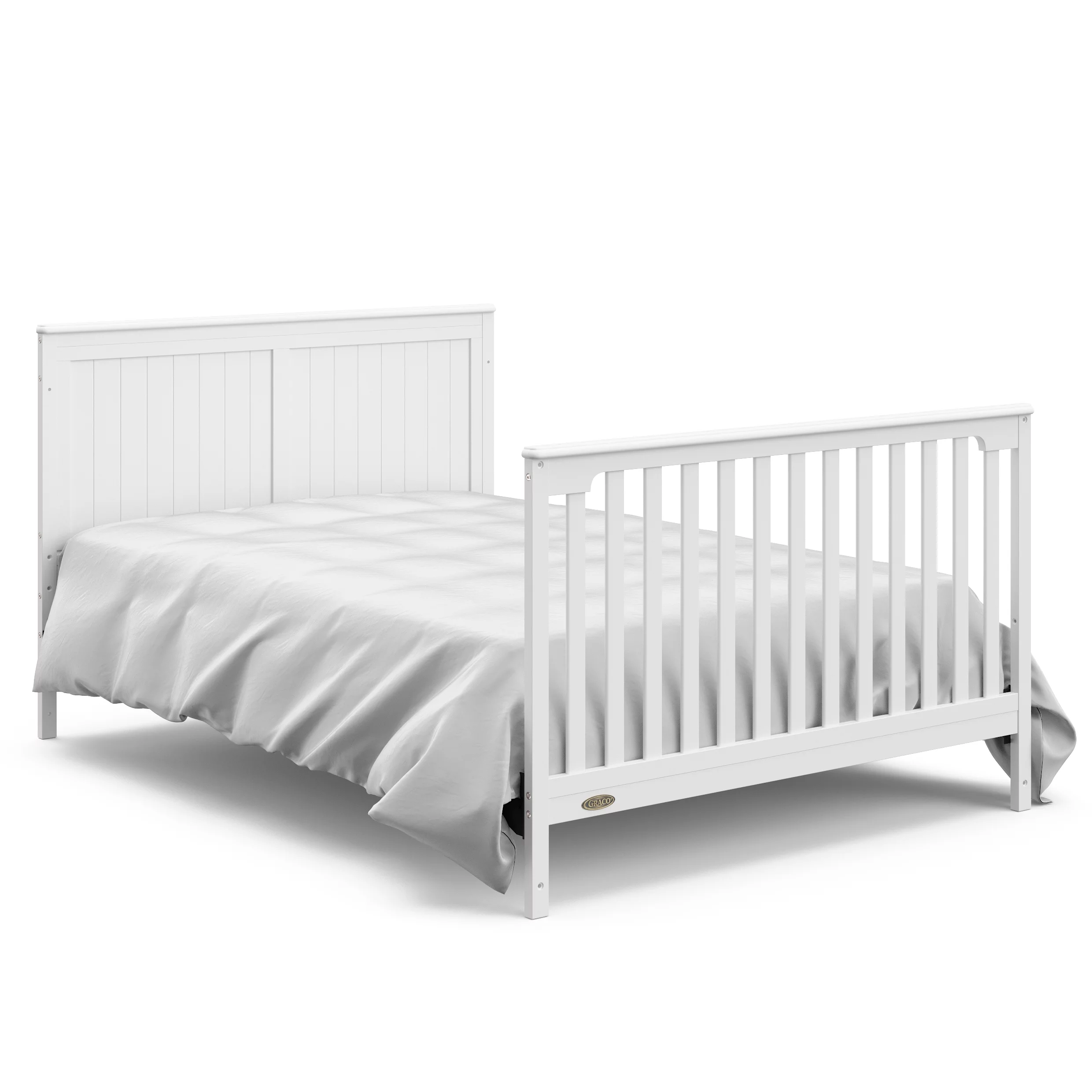 Graco Hadley 5-in-1 Convertible Baby Crib with Drawer, White