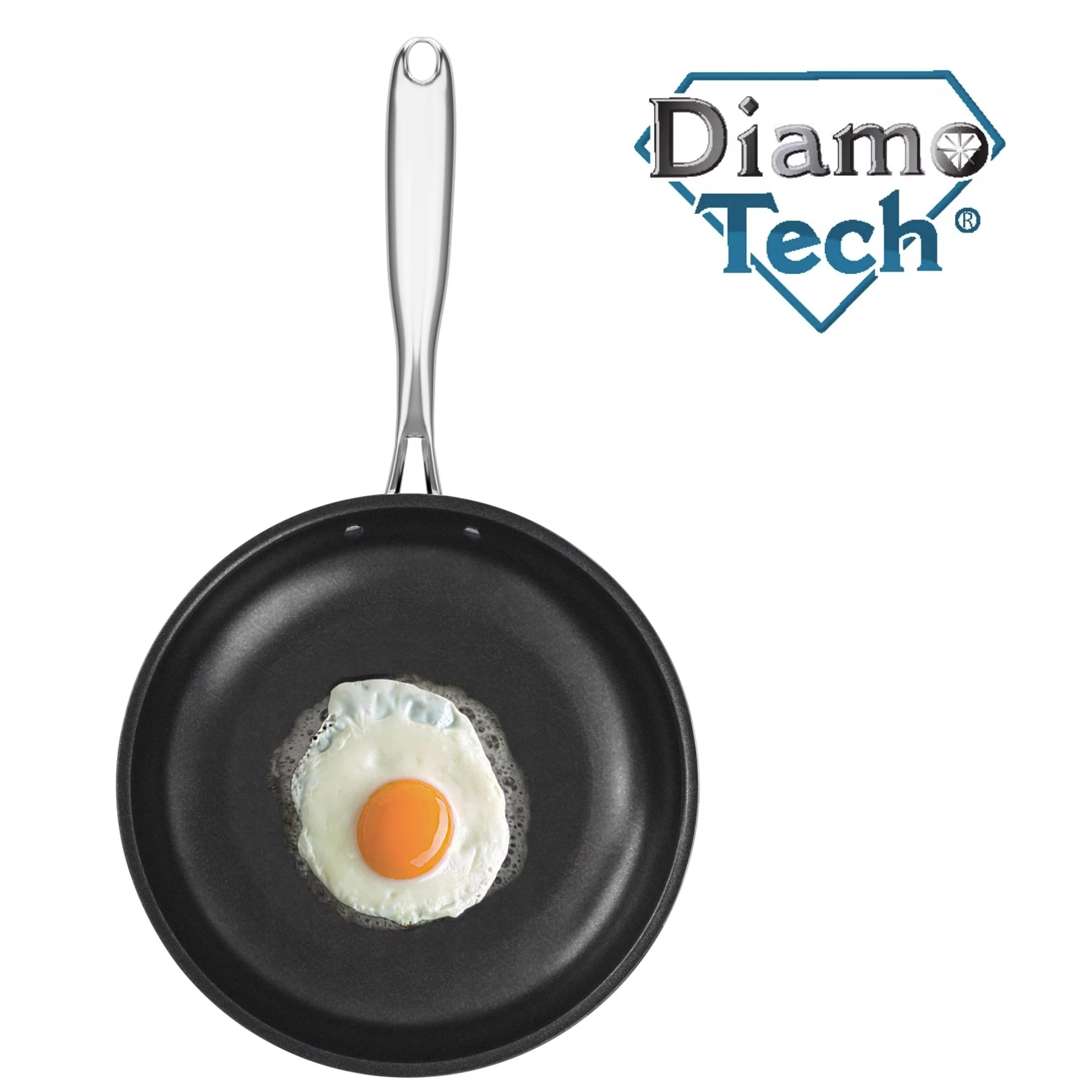 DiamoTech Toxin Free Ceramic Metal Utensil Oven Safe, 9.5 inch Fry Pan/Skillet