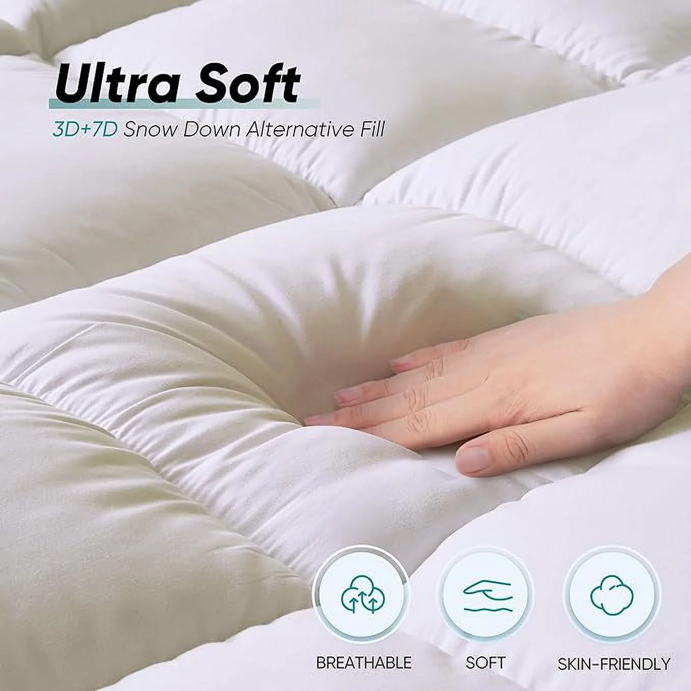 4 Inch Memory Foam Mattress Topper Twin Size，Dual Layer Pad -2 Inch Gel Memory Foam & 2 Inch Pillow Top Cover with 8-21 Inch Deep Pocket