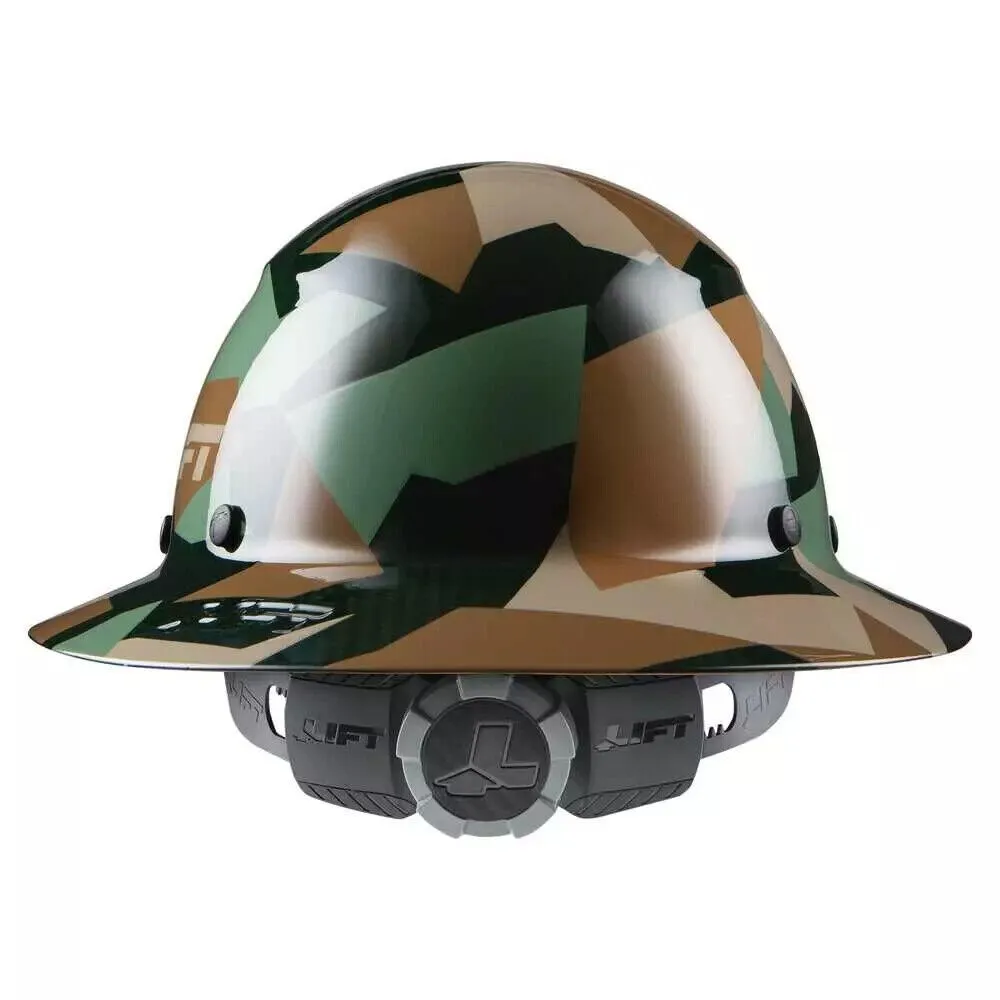 Lift Safety HDC-20CJ DAX Carbon Fiber Camo Full Brim Hard Hat (New Blemished)