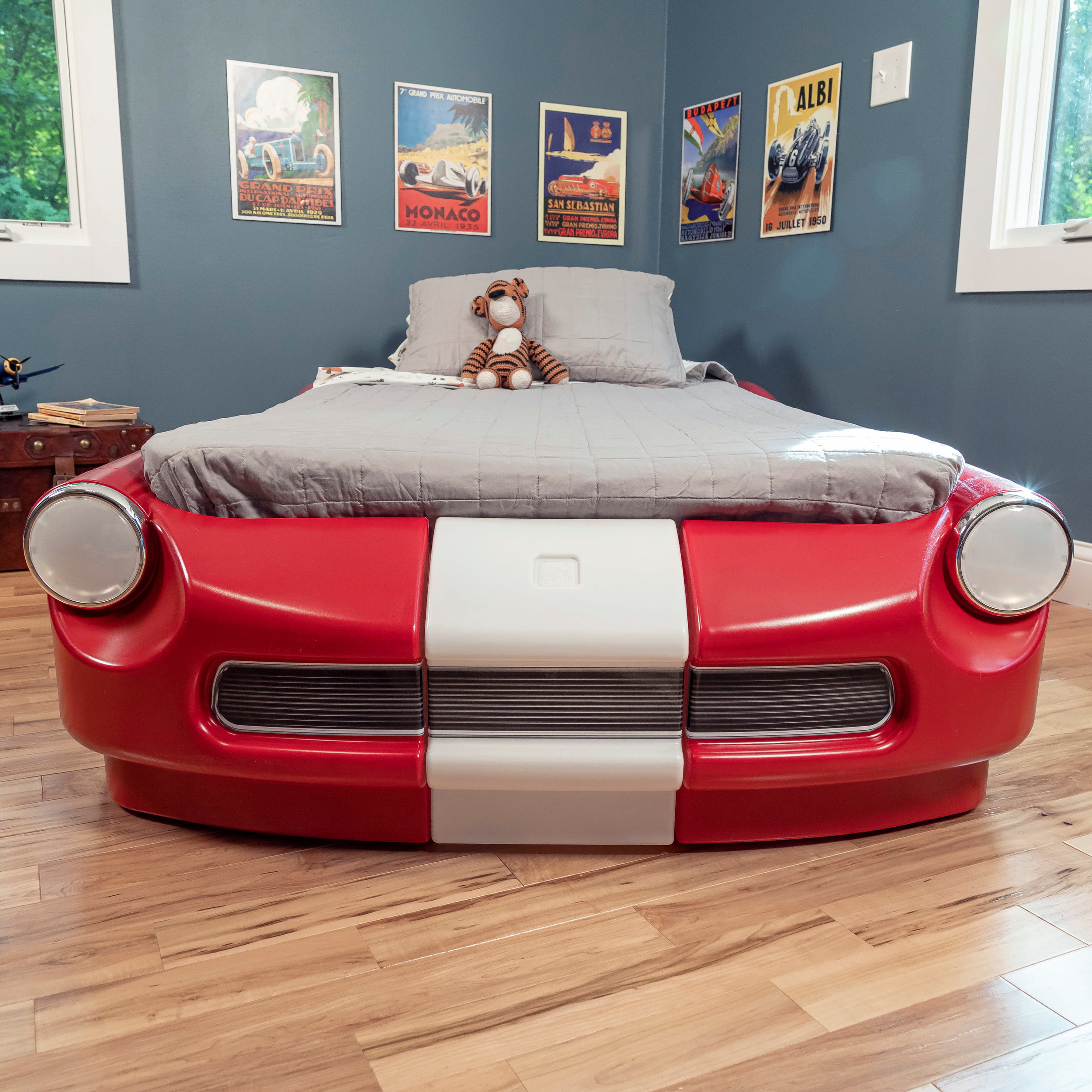 Step2 Roadster Toddler-To-Twin Bed, Red