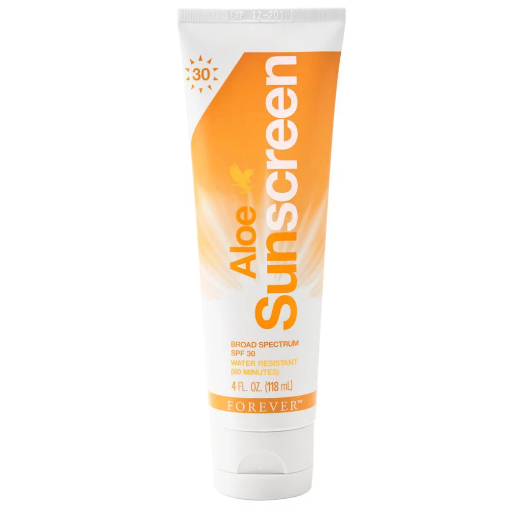 Forever Living 4oz Aloe Sunscreen SPF 30 Protection from UVA/UVB & Power of Aloe Vera Gel
