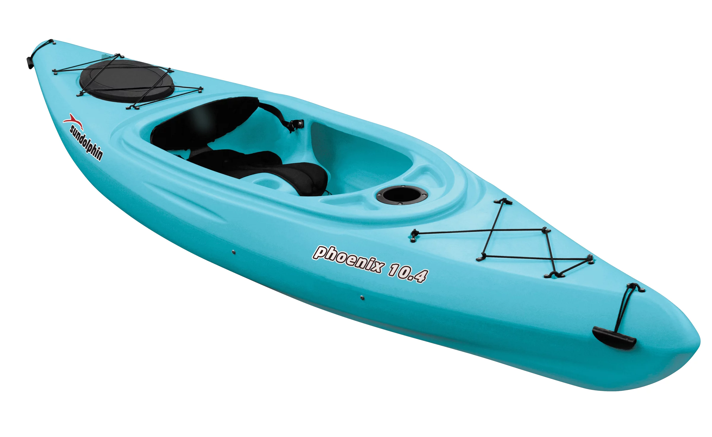 Sun Dolphin Phoenix 10.4 Sit-In Kayak Sea Blue, Paddle Included