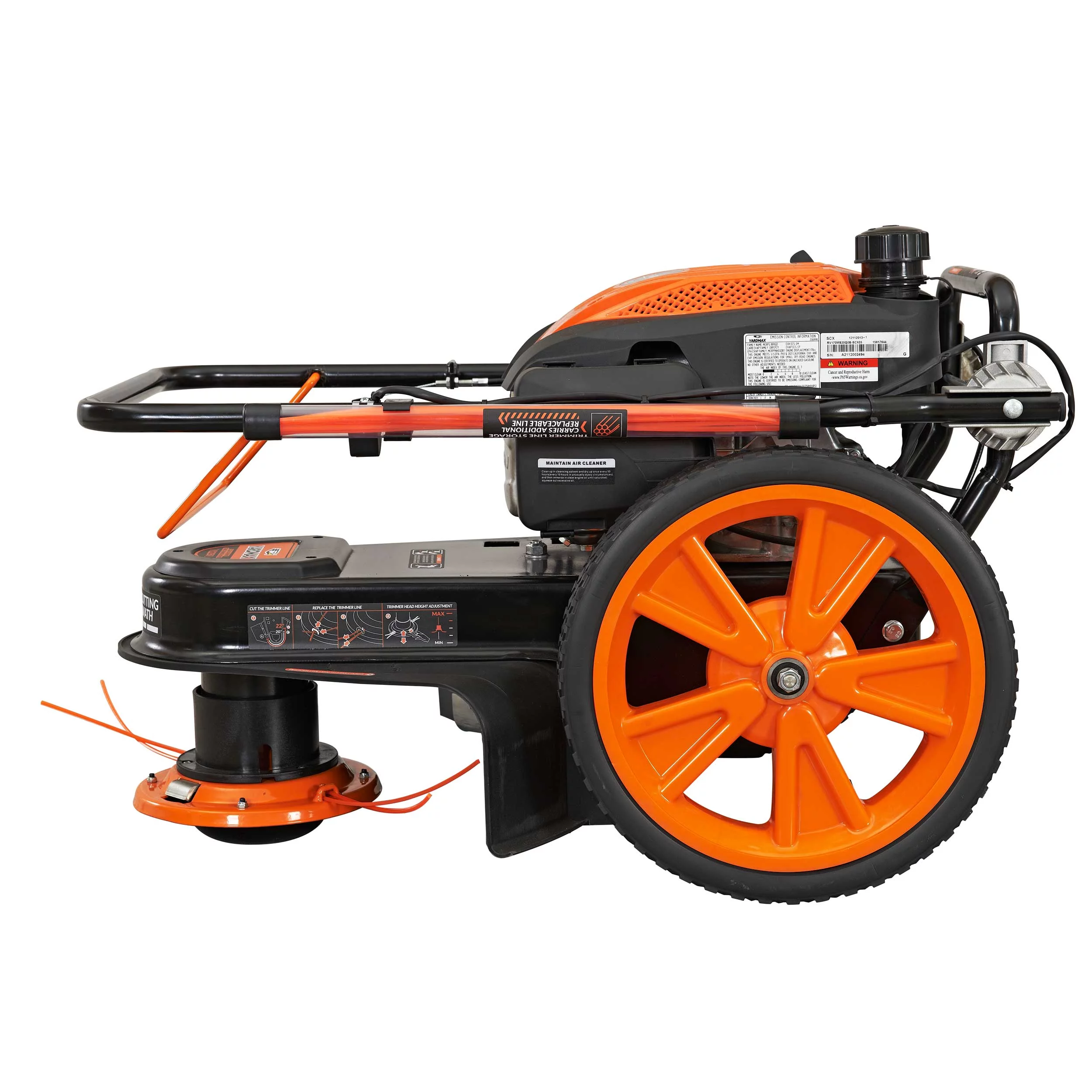 YARDMAX 22 in. 170cc Gas Walk Behind  String Trimmer Mower