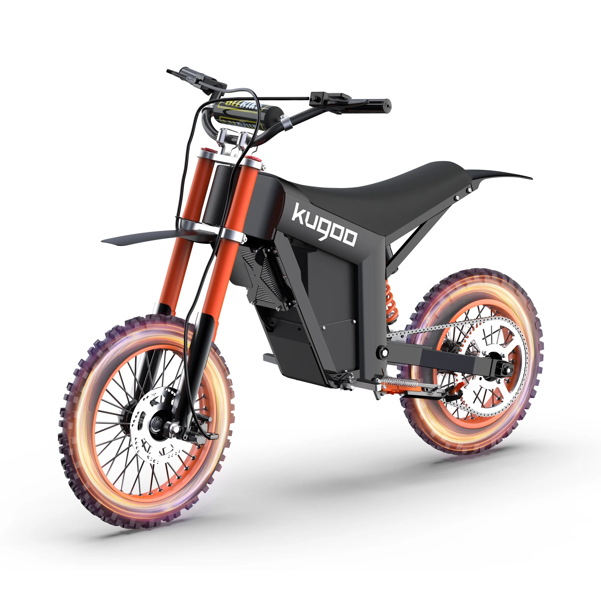 KUGOO Electric Dirt Bike, Electric Motorcycle Max 200N.M, 14''12'' Fat Tire Electric Bike Adults Teen, 48V/21Ah EBike, Electric Bicycles Snow Mountain Beach