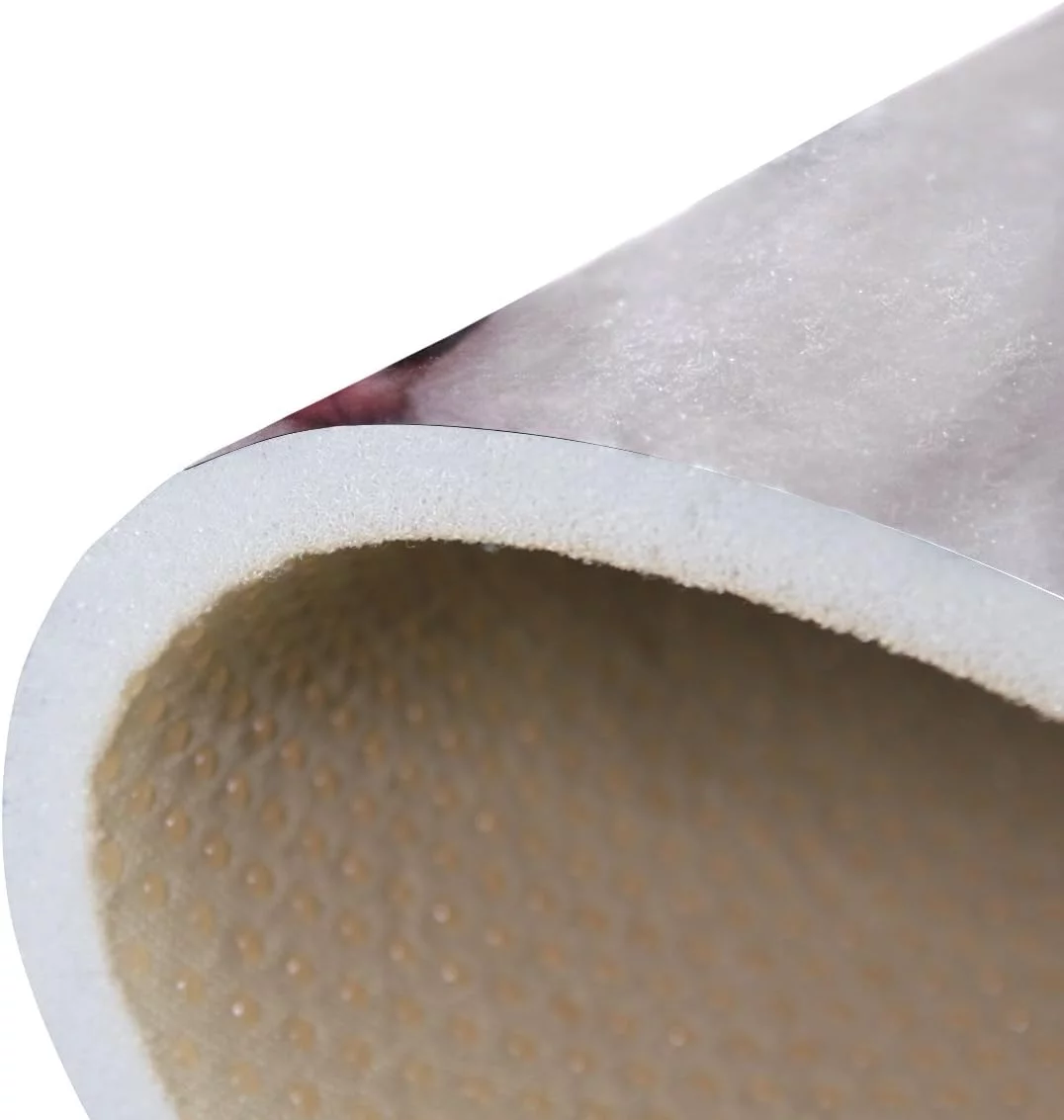 Dreamtimes Cute Siberian Husky Puppy with Flower Lightweight Carpet Mats, 6'8