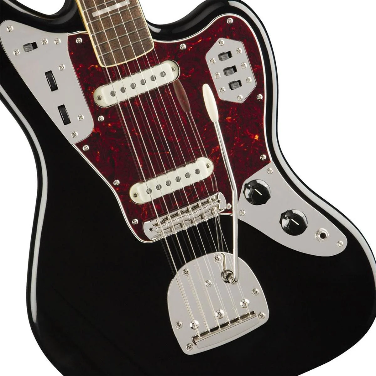 Squier Classic Vibe '70s Jaguar Electric Guitar (Black)