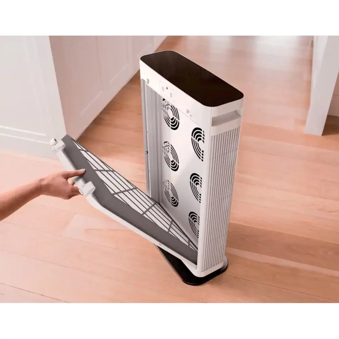 Shark HE601 6 True HEPA Air Purifier With Advanced Odor Lock, 1,200 Sq. Ft. Coverage, White