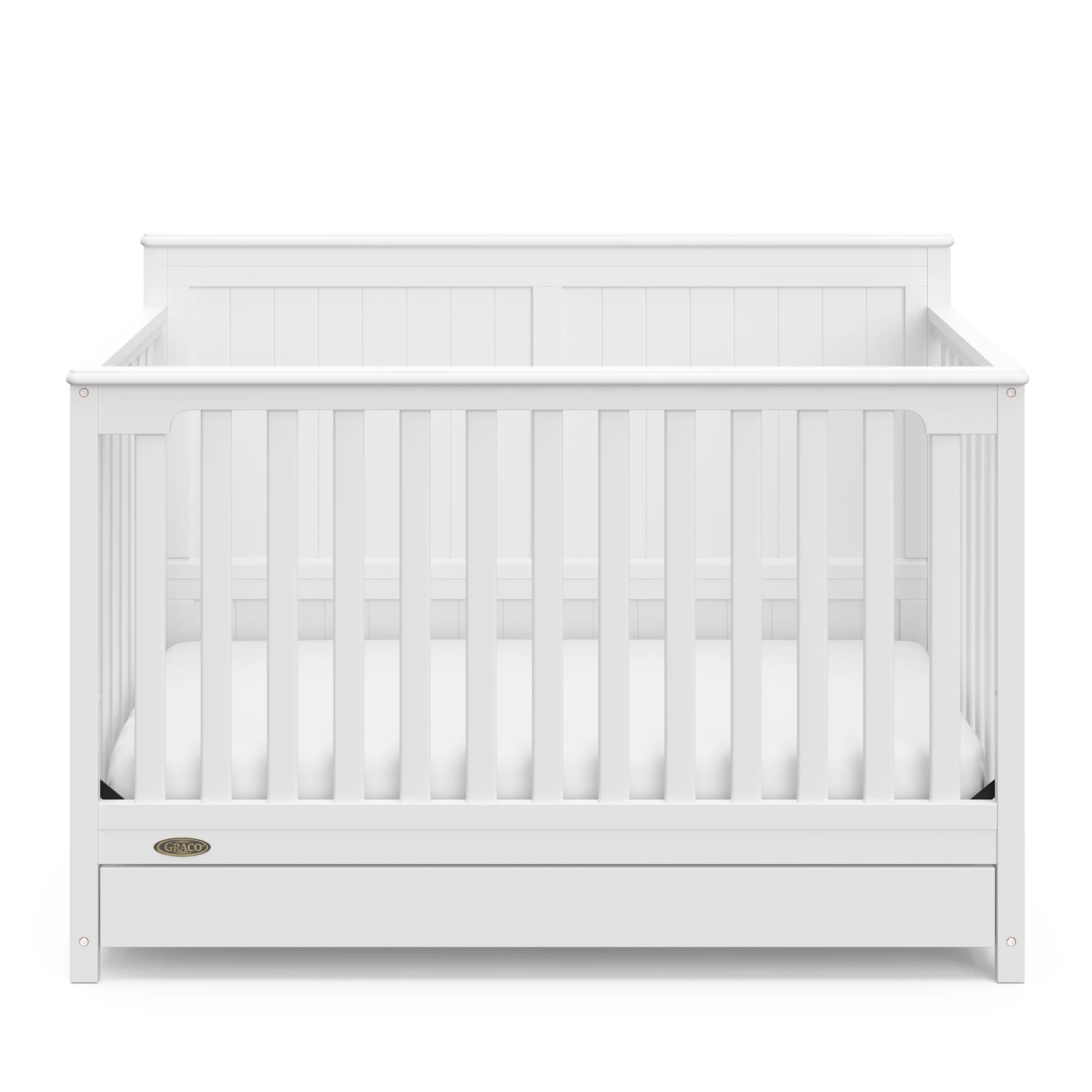 Graco Hadley 5-in-1 Convertible Baby Crib with Drawer, White