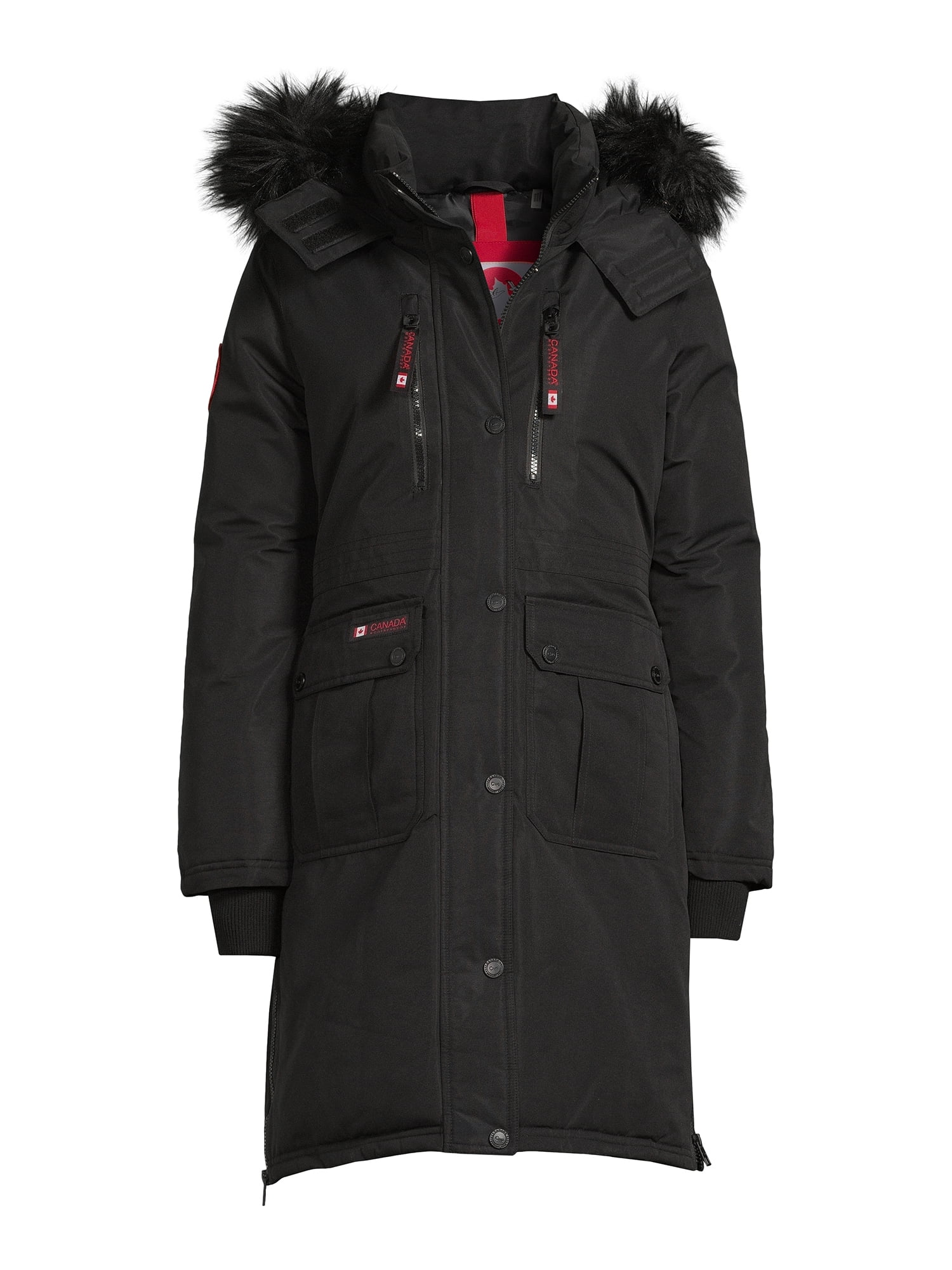 Canada Weather Gear Women's Classic Long Parka Jacket with Hood