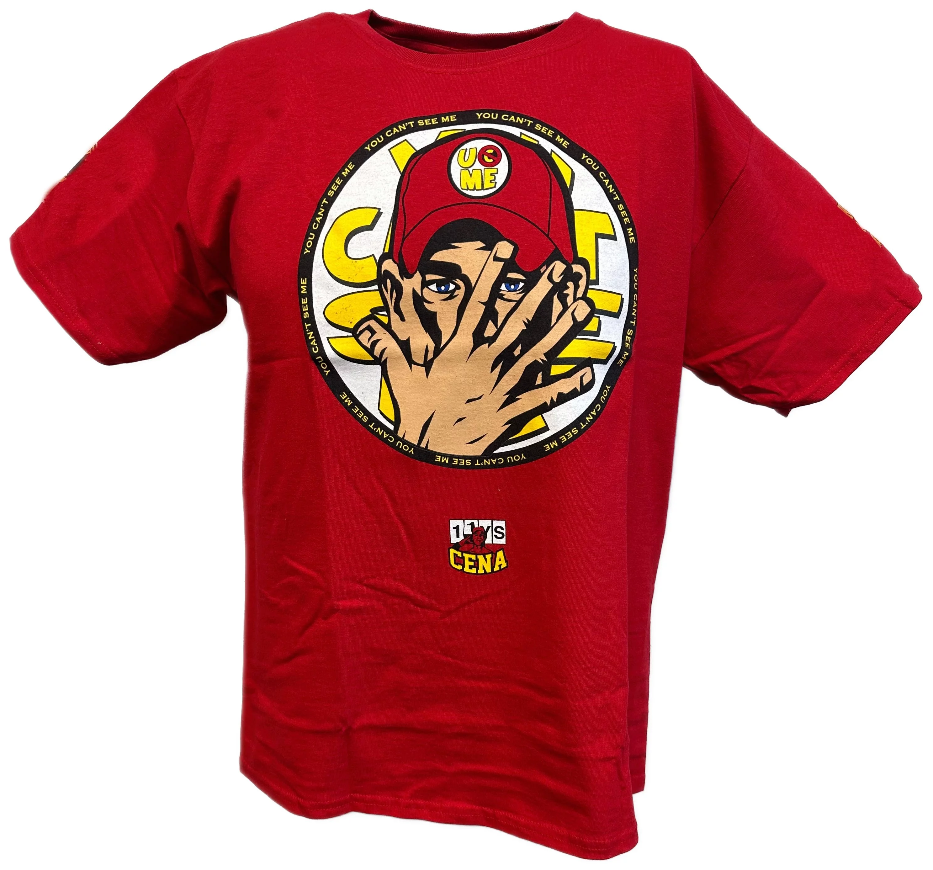 John Cena U Can't C Me Red Gold Mens T-shirt