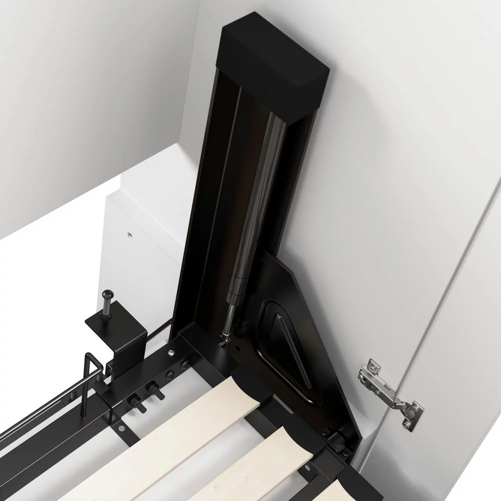 Bestar Lumina Modern Engineered Wood Full Murphy Bedroom Sets in White