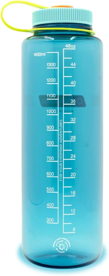 Nalgene Silo Sustain 48 oz. Wide Mouth Water Bottle - Cerulean