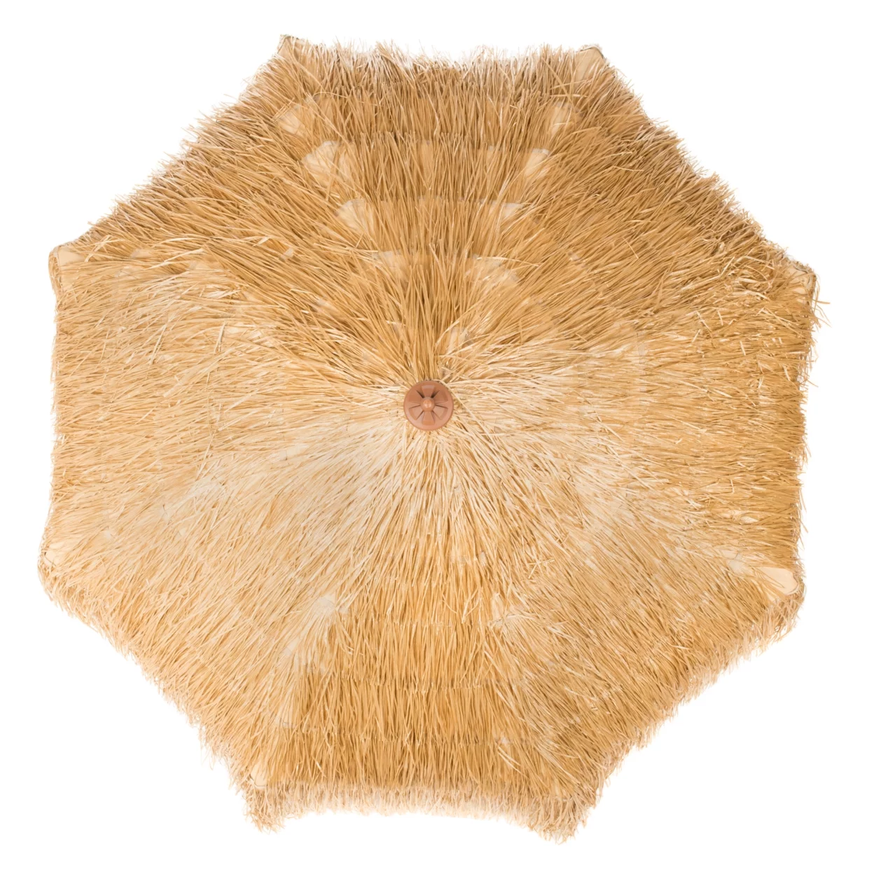 SAFAVIEH Outdoor Collection Tiki 9-Foot Crank Umbrella Tan