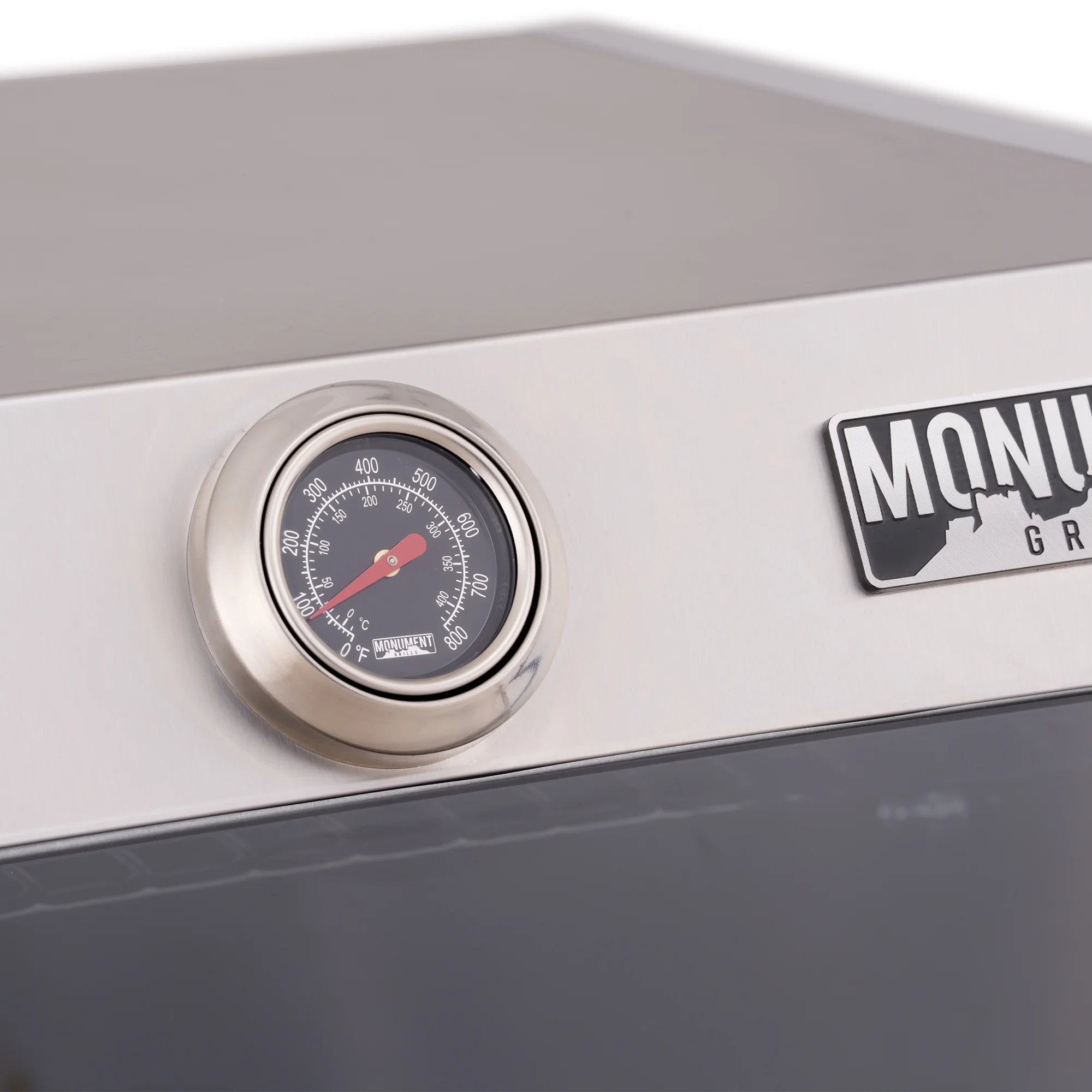 Mesa 4-Burner Propane Gas Grill in Stainless Steel with Clear View Lid, Side Burner and LED Controls