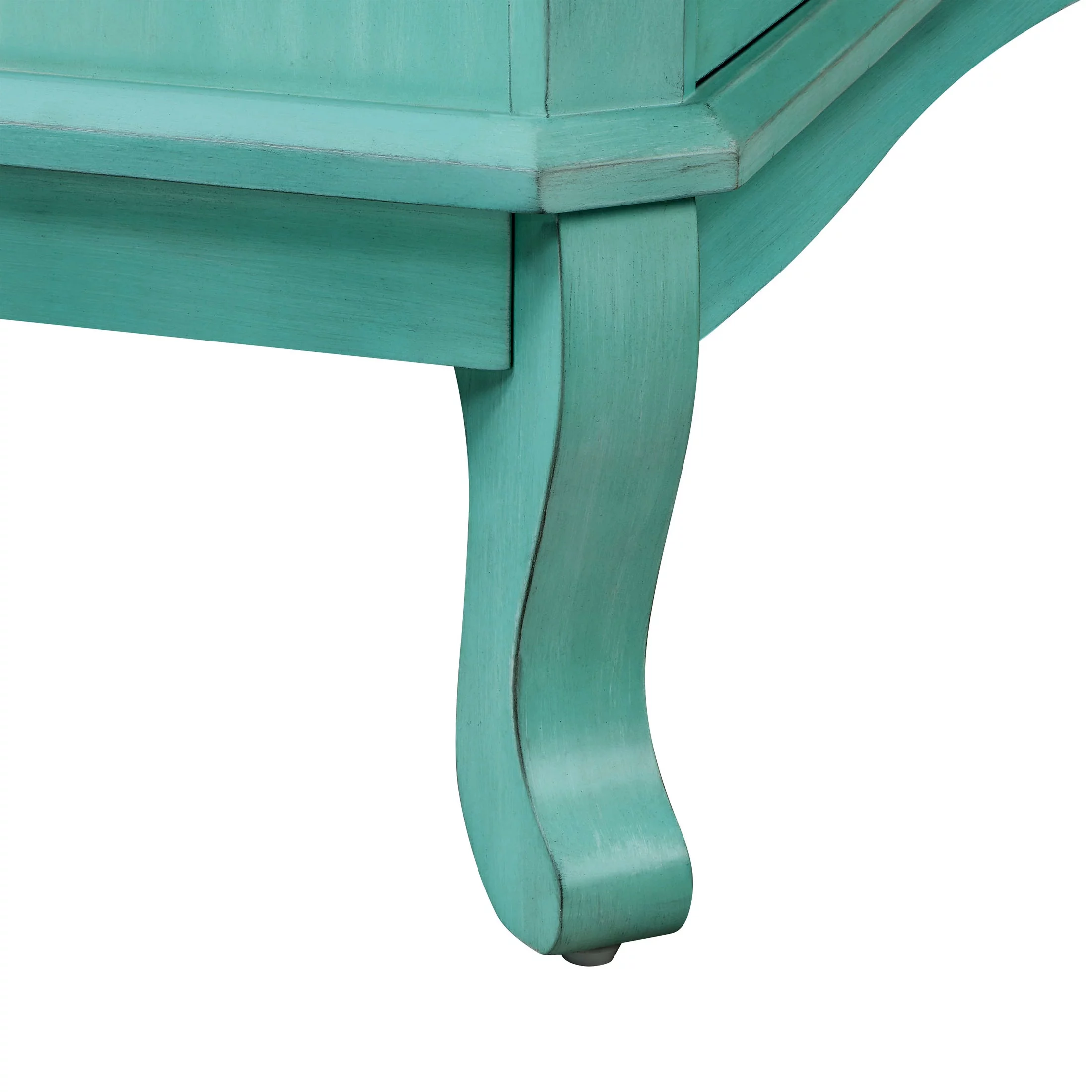 The Pioneer Woman 4-Drawer Dresser Made With Solid Wood Frame, Teal