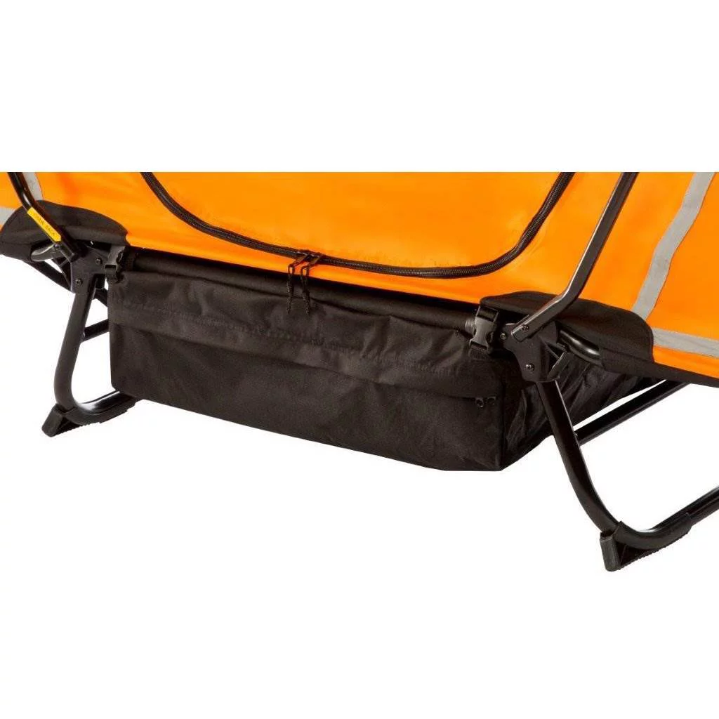 Kamp-Rite Original 1 Person Tent Cot Bed Bundle w/ Valuables Storage Bag